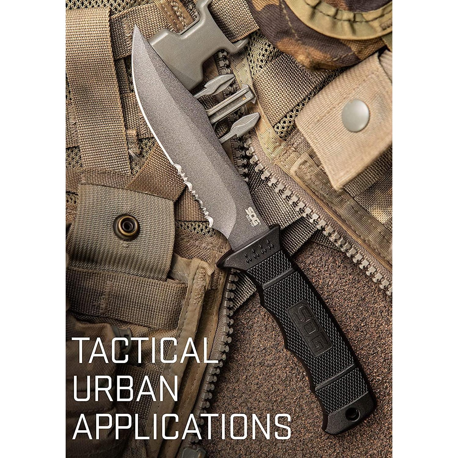 Cuchillo SOG SEAL Pup con funda - Cuchillo de caza 12.07 cm