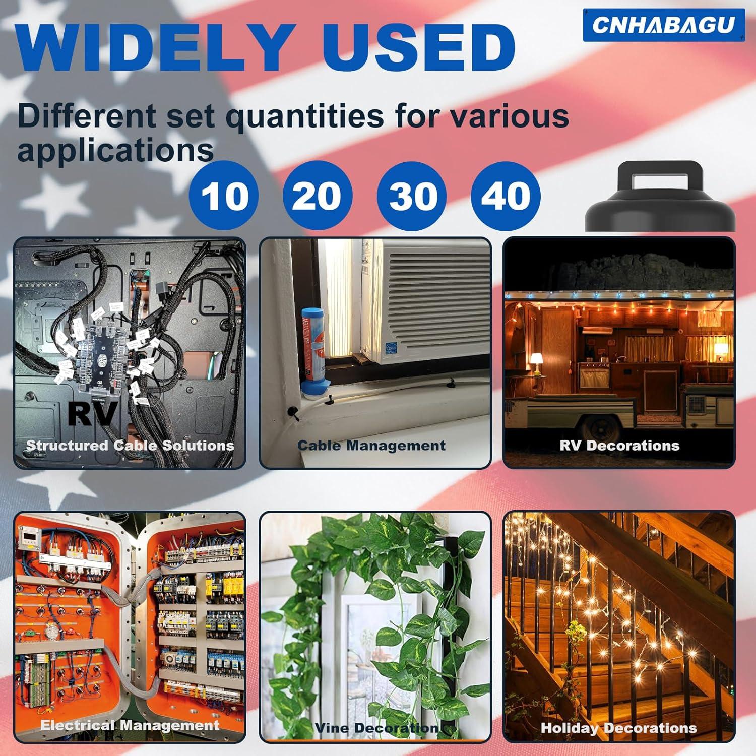 Soporte de Brida Magnética CNHABAGU 10 Piezas 2.03 cm