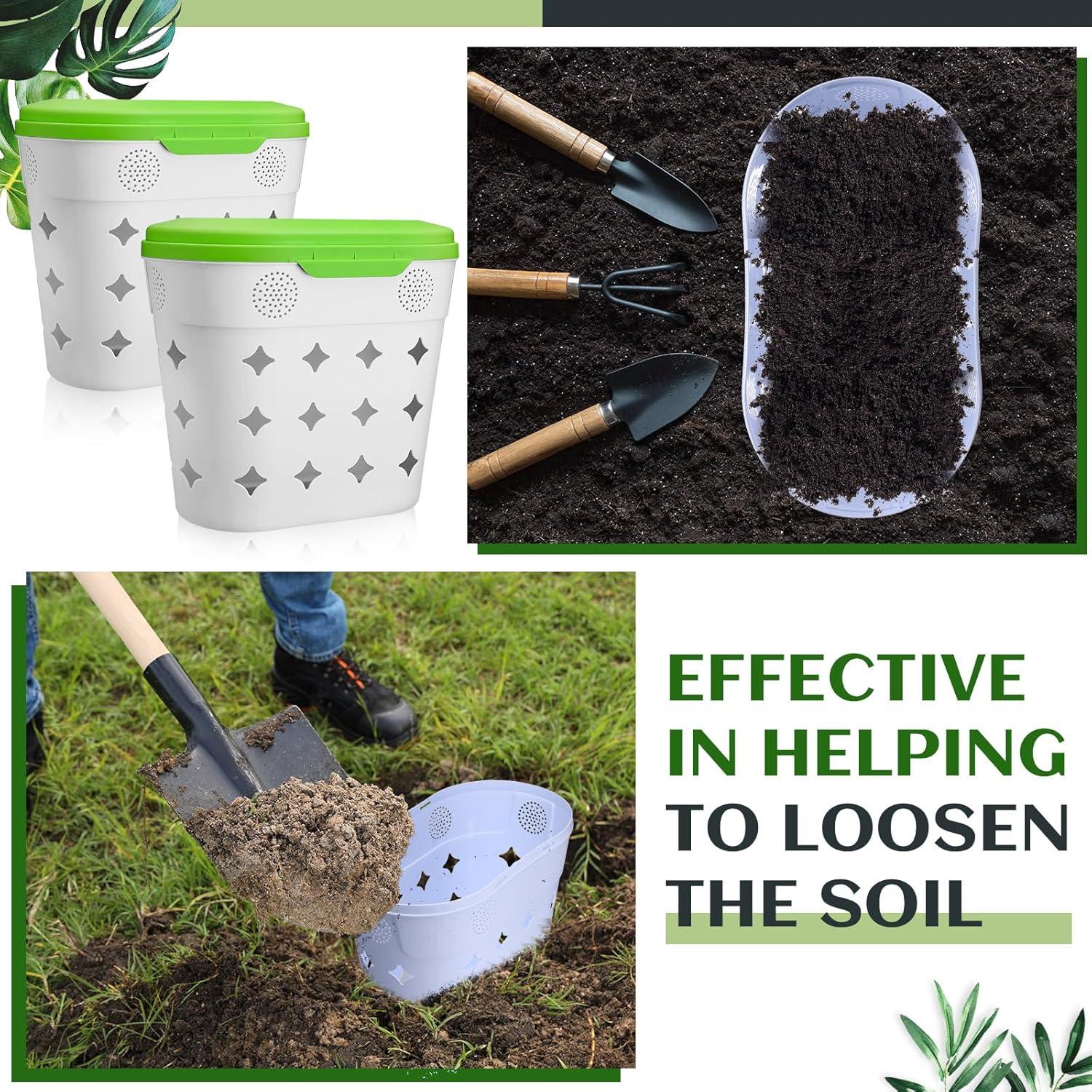 Compostador de Gusanos Wiwiqing 8 Galones Verde - 2 Paquetes