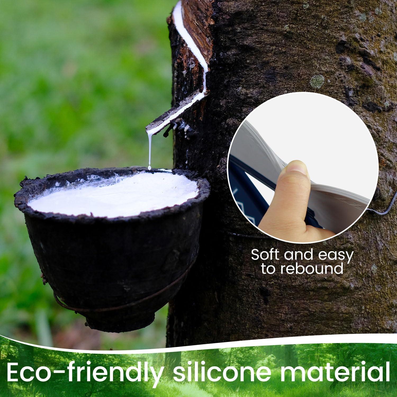 Magic Air Broom with Dustpan, Multifunction Magic Broom and Fixed Scraper, Household Floor Squeegee with Extra-Long Adjustable Aluminum Handle for Floor, Glass, and Tile (Blue)