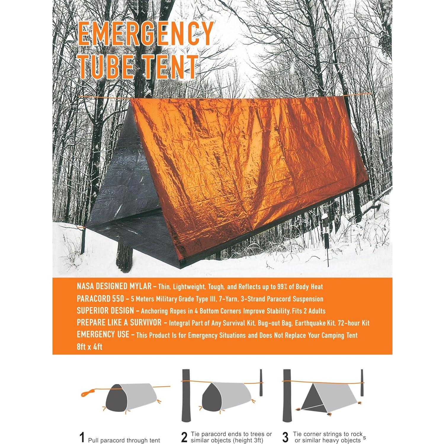 Tienda de Supervivencia Mylar 2 Personas SAFE OTG