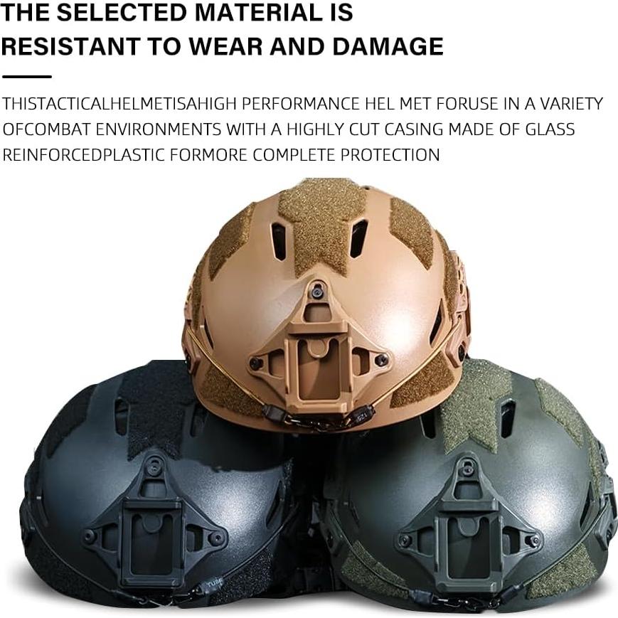 Casco Táctico Airsoft Booiu Ruiweixun Talla M Negro