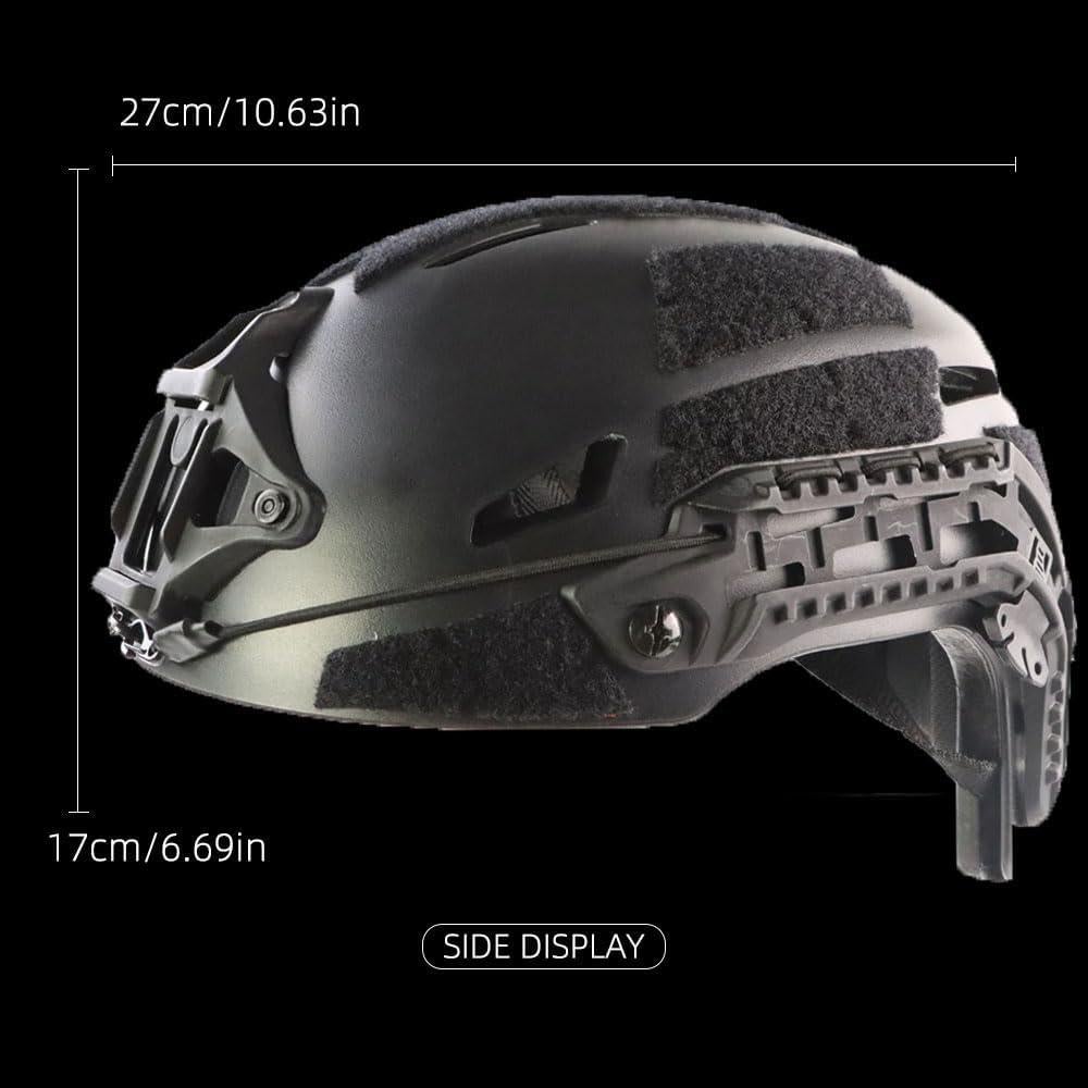 Casco Táctico Airsoft Booiu Ruiweixun Talla M Negro