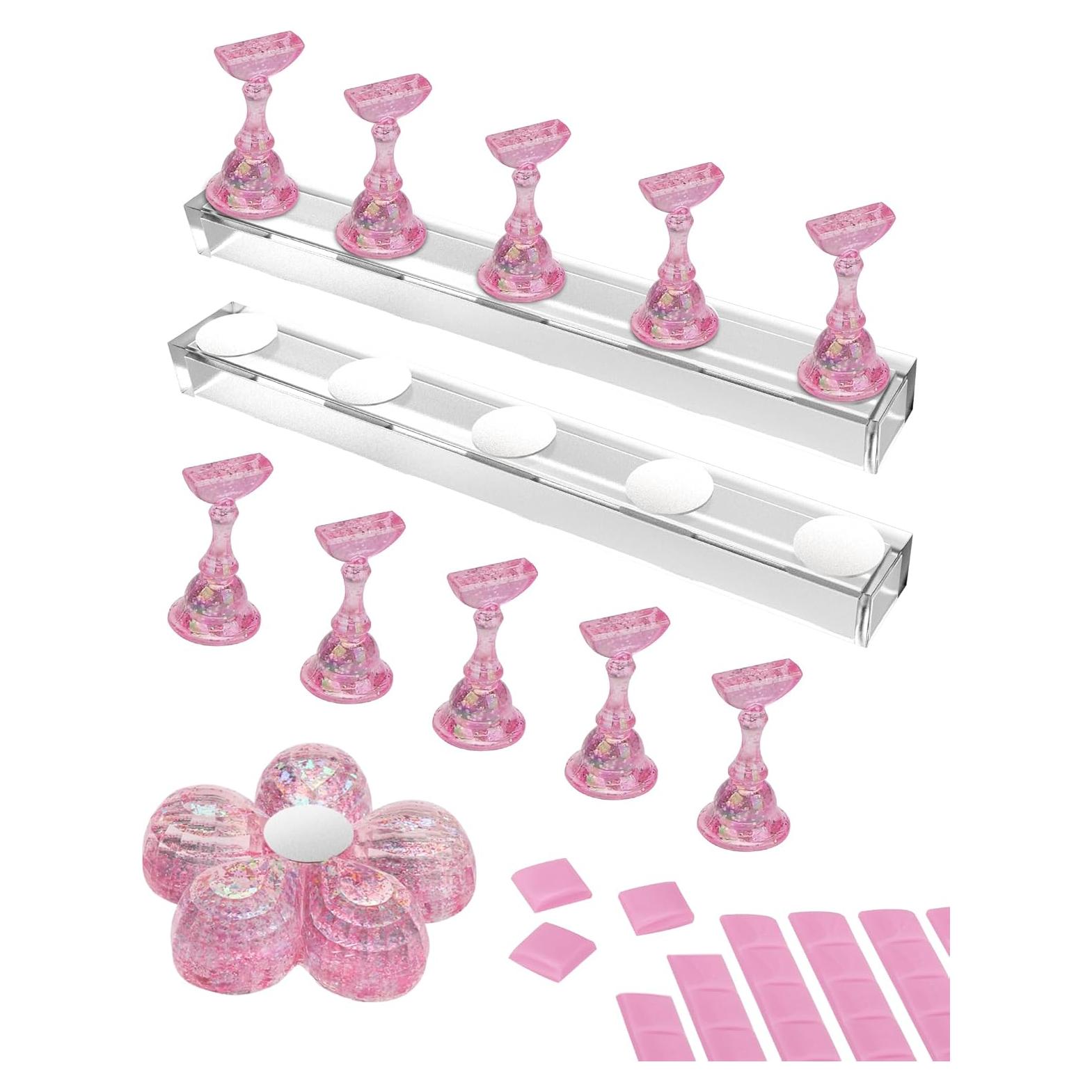 Soporte de Uñas Difenni con Masilla Adhesiva Reutilizable