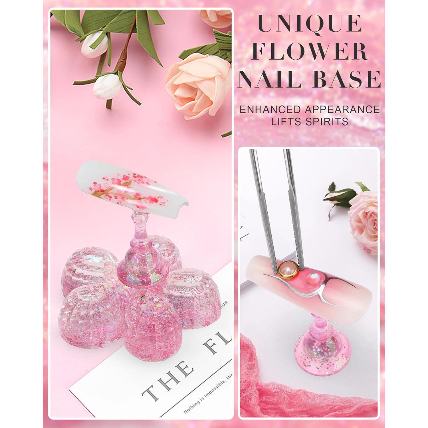 Soporte de Uñas Difenni con Masilla Adhesiva Reutilizable