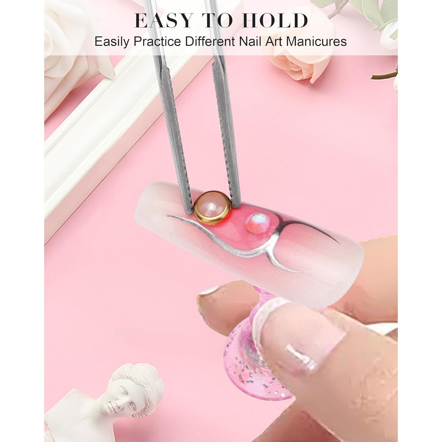 Soporte de Uñas Difenni con Masilla Adhesiva Reutilizable