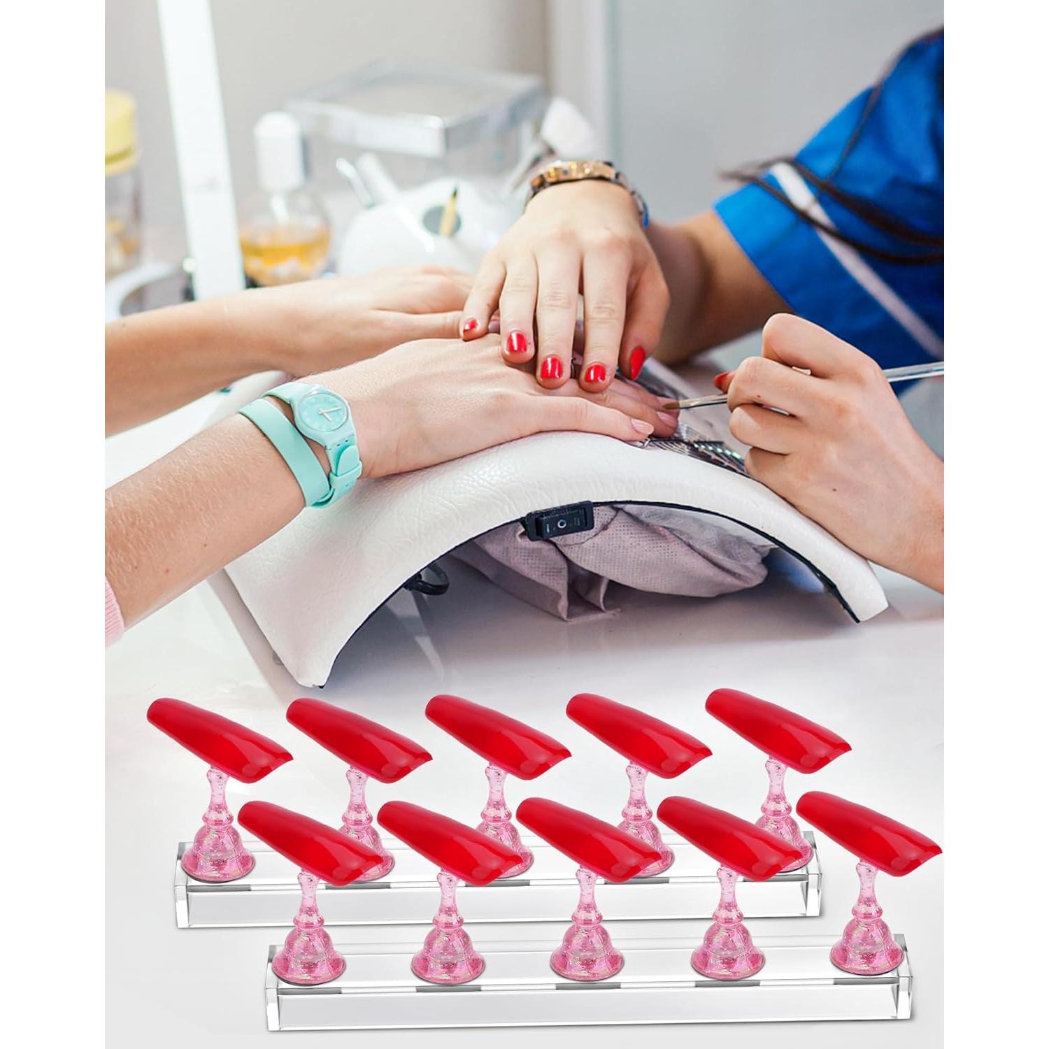 Soporte de Uñas Difenni con Masilla Adhesiva Reutilizable