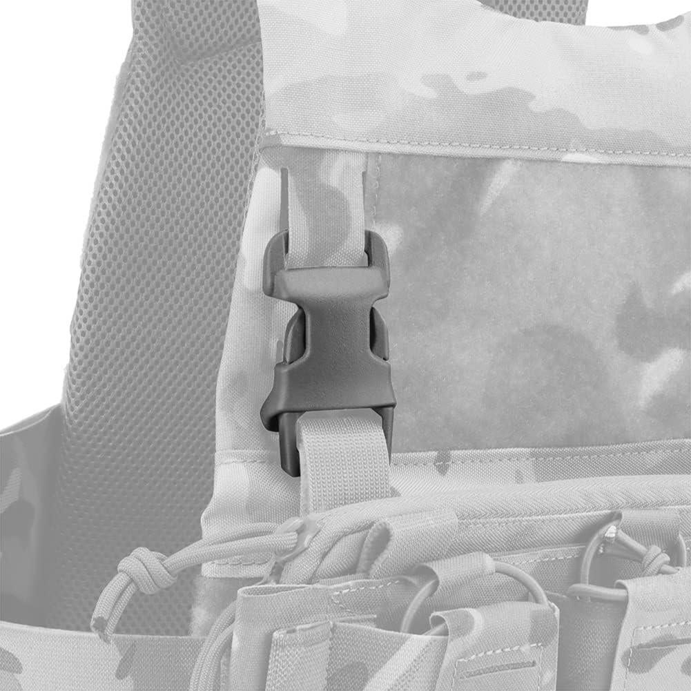 2 Piezas Hebillas Rápidas Tácticas POM 2.5cm Unisex