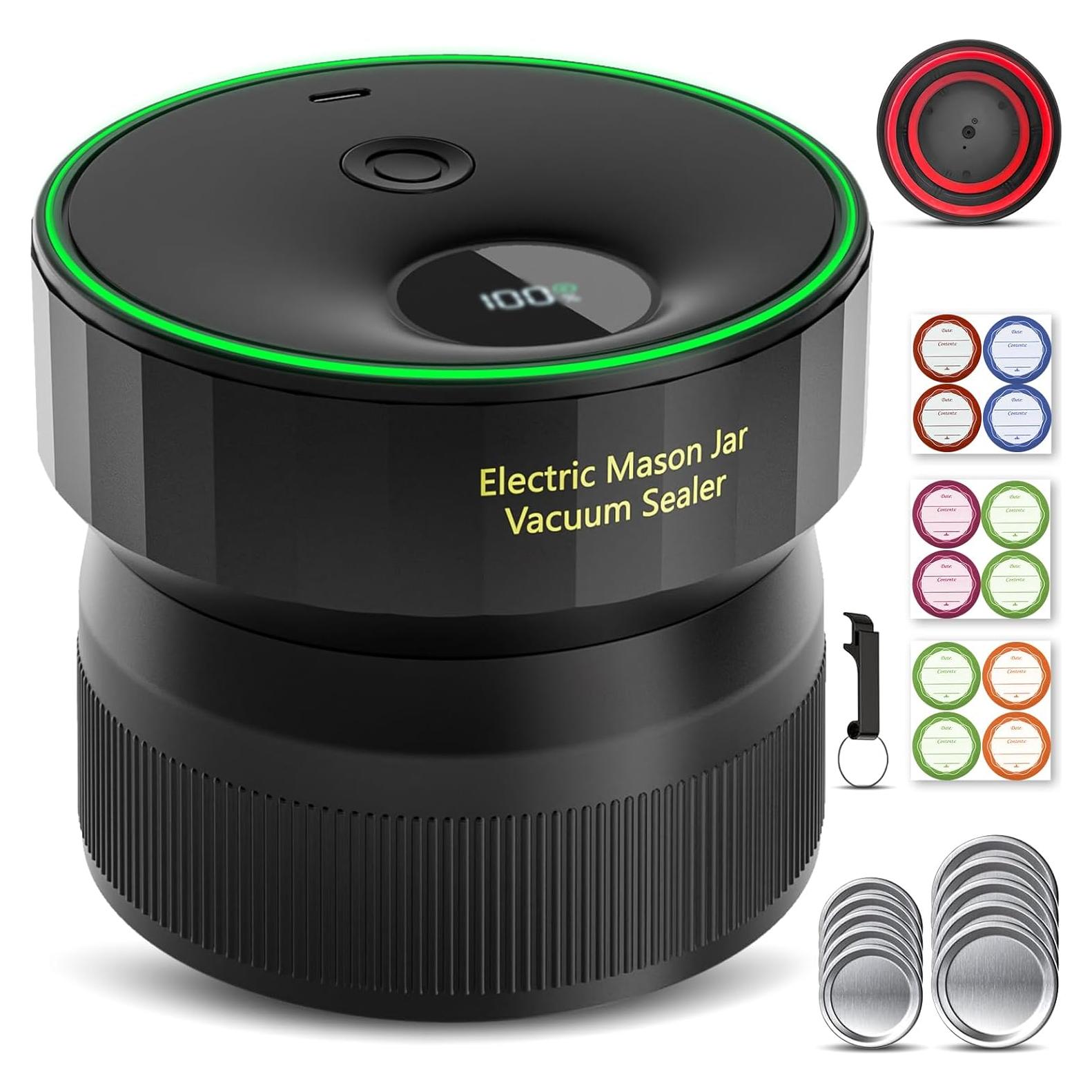 Sellador al vacío eléctrico Attikbiz VP09 para tarros de mason