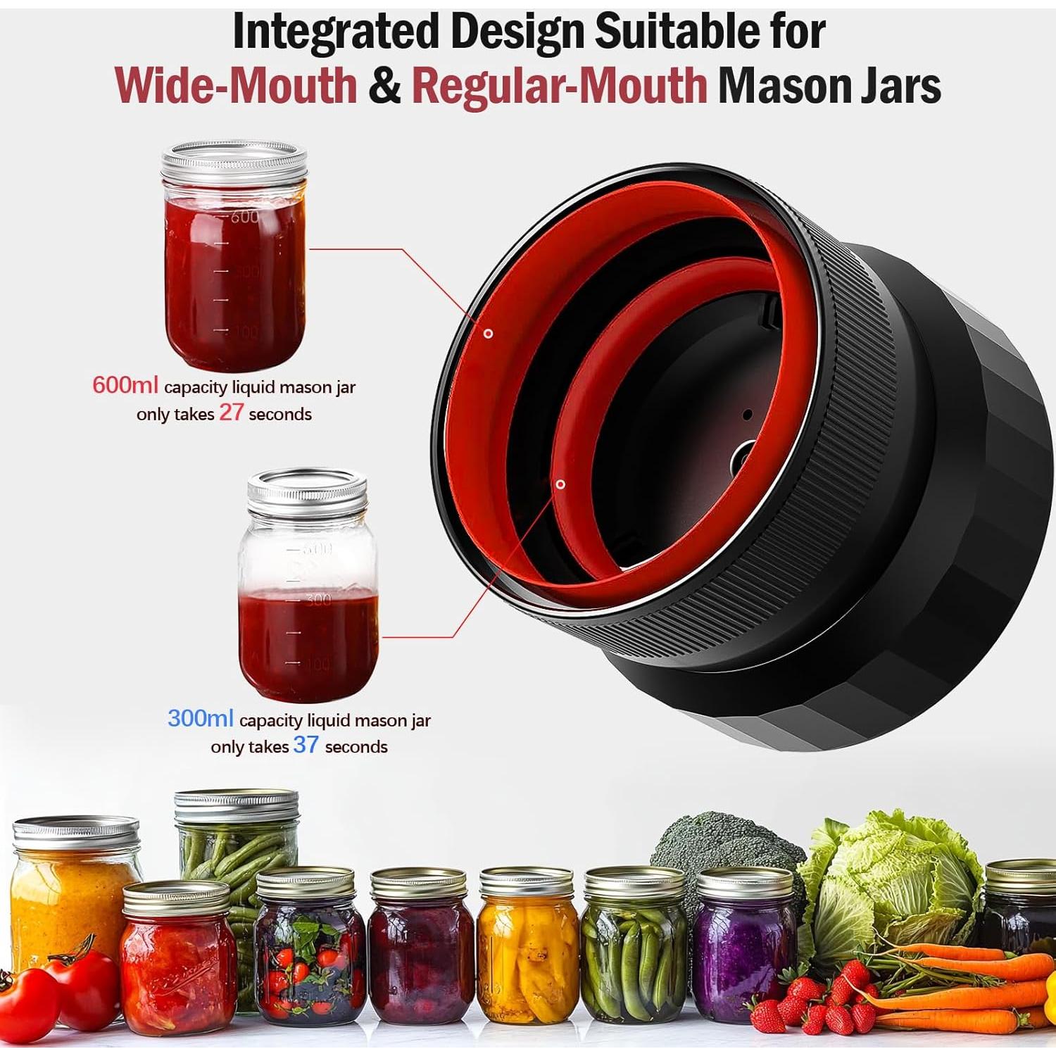 Sellador al vacío eléctrico Attikbiz VP09 para tarros de mason