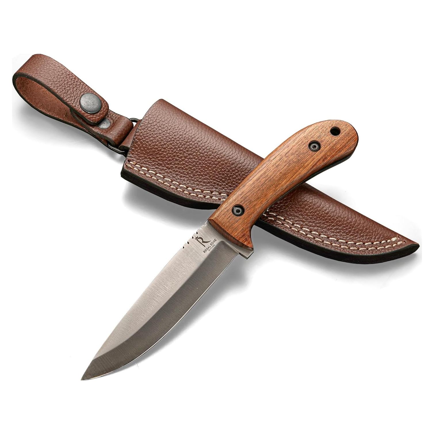 Cuchillo Bushcraft Regal Edge 22.86 cm con Funda de Cuero