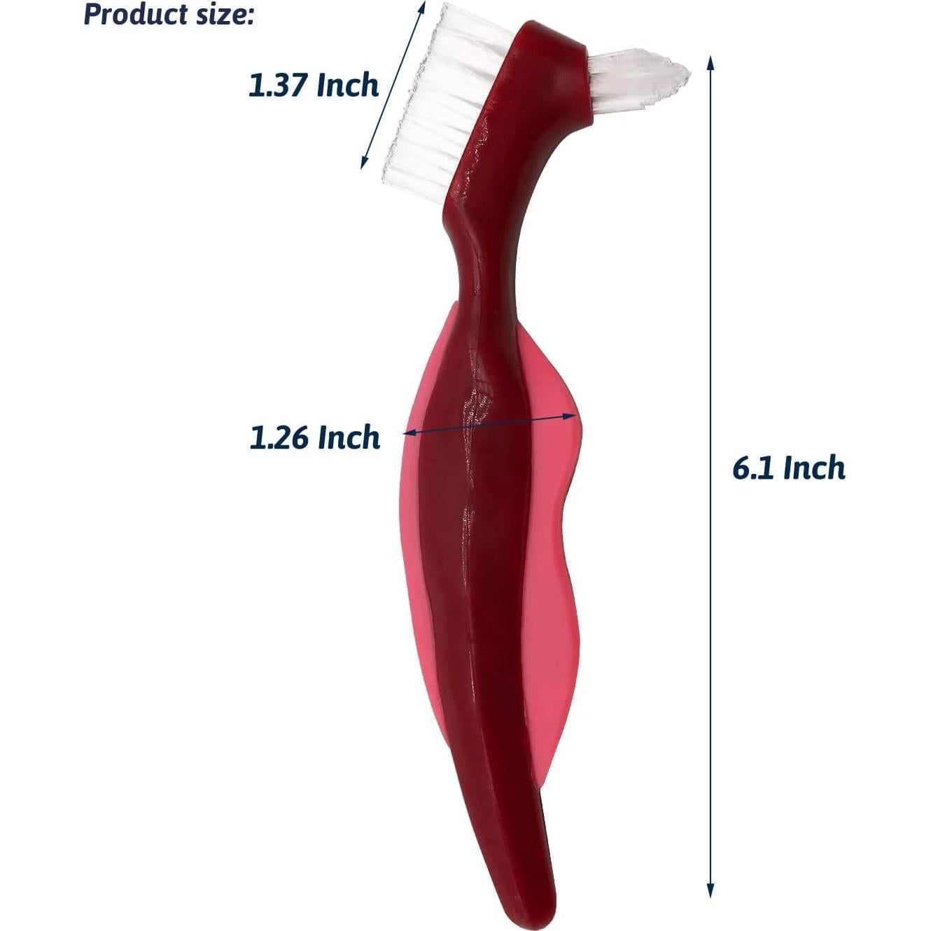 Cepillo de Dientes Uouovo para Dentaduras Duras - Paquete de 4