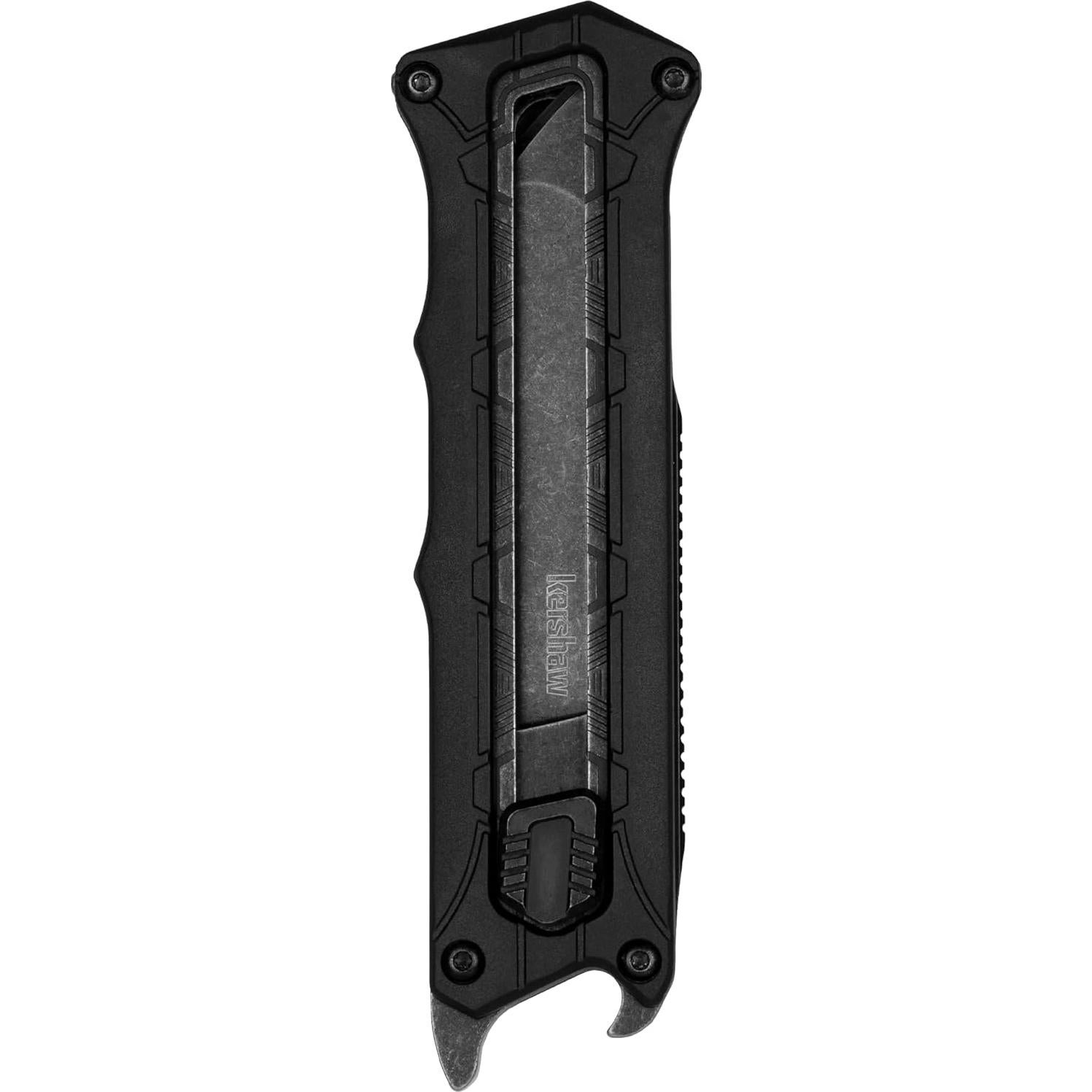 Cuchillo de bolsillo Kershaw Interstellar OTF negro con abridor