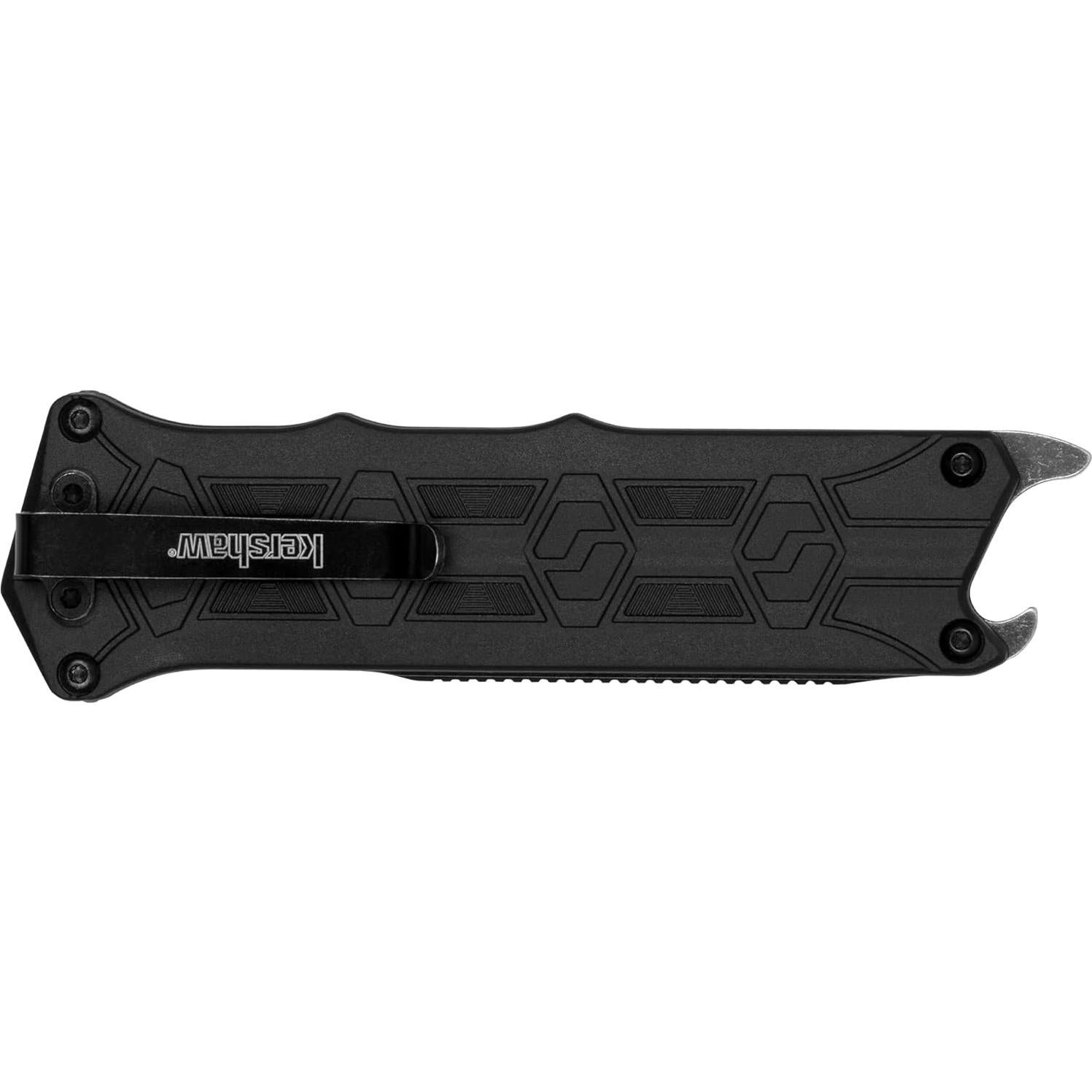 Cuchillo de bolsillo Kershaw Interstellar OTF negro con abridor