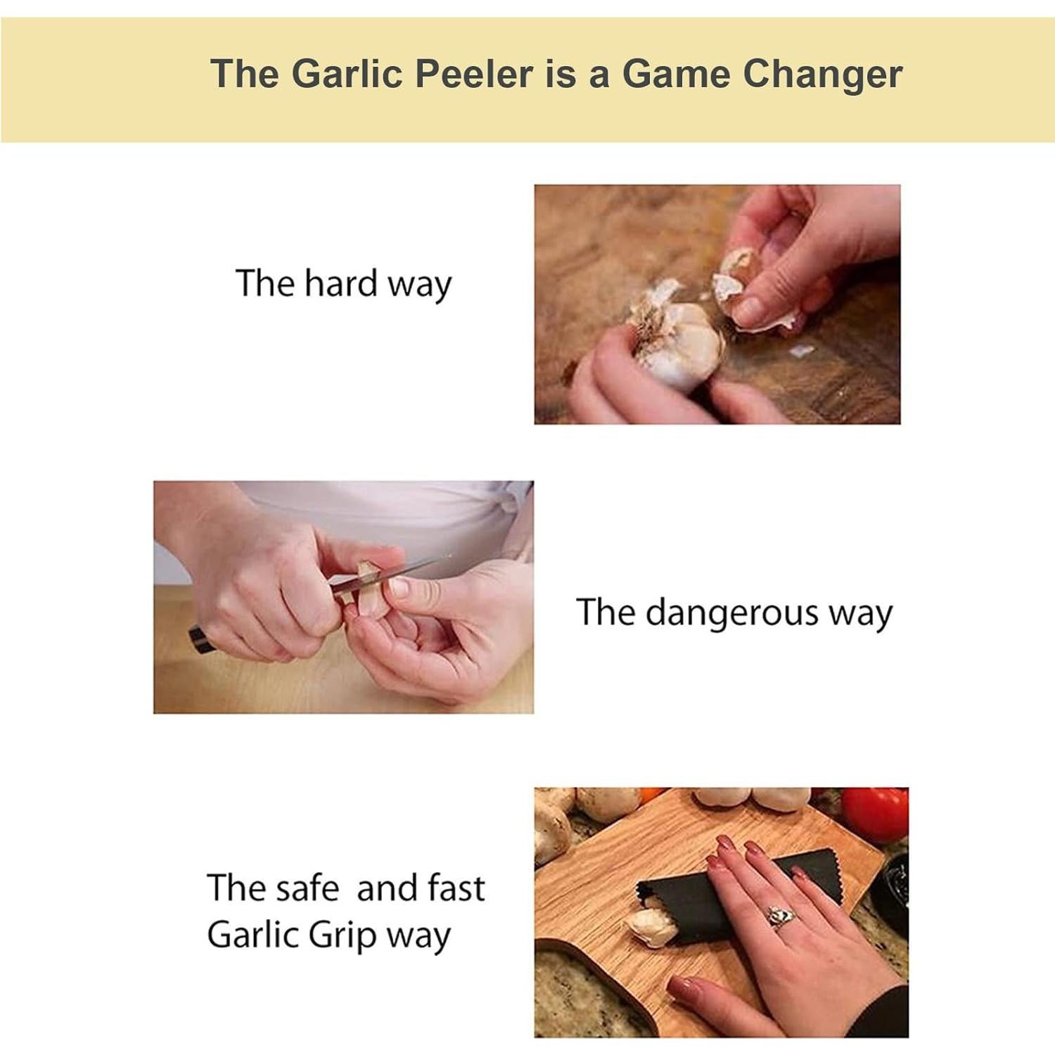 Tubo Pelador de Ajo de Silicona - Herramienta de Cocina