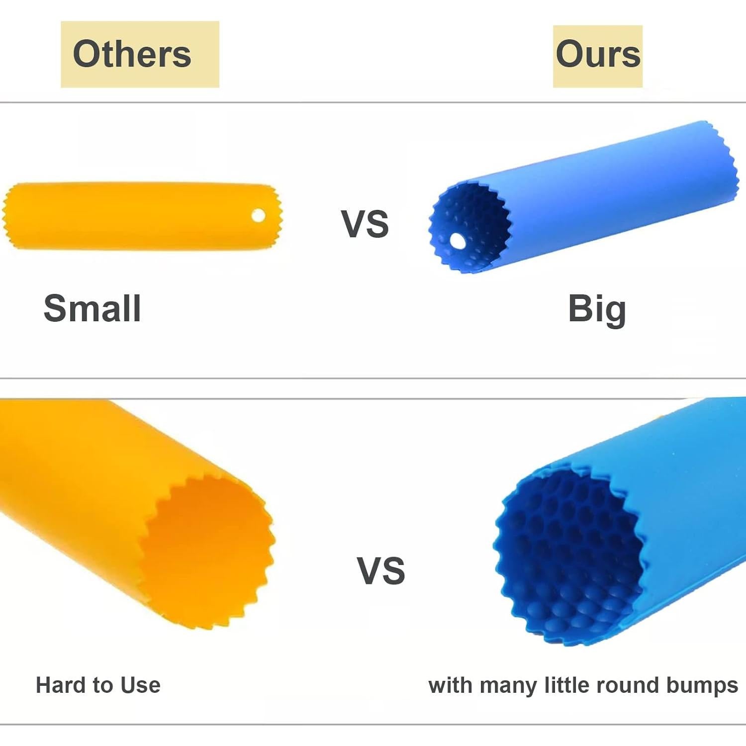 Tubo Pelador de Ajo de Silicona - Herramienta de Cocina