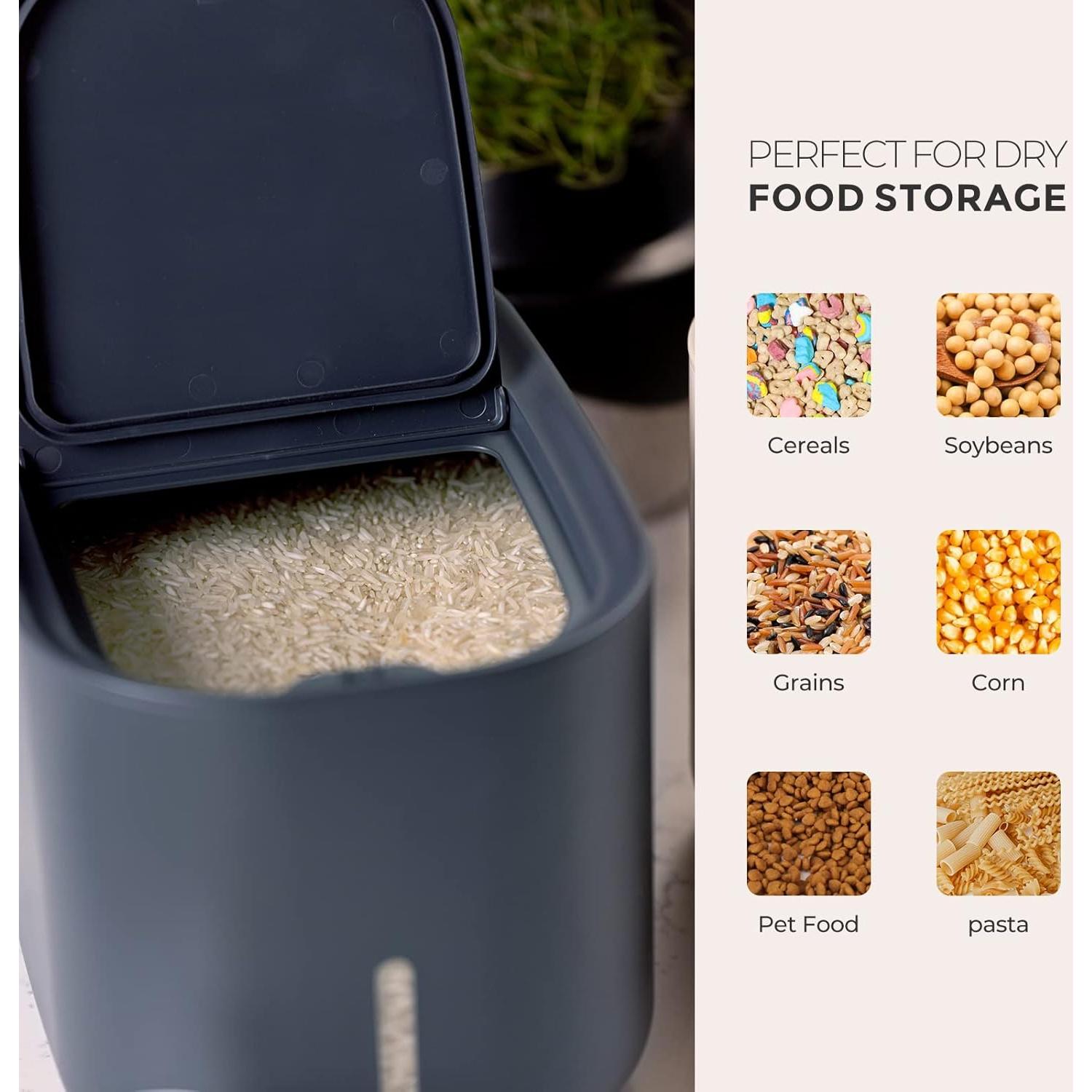 Contenedor de Almacenamiento de Alimentos Zuutii 5kg Gris