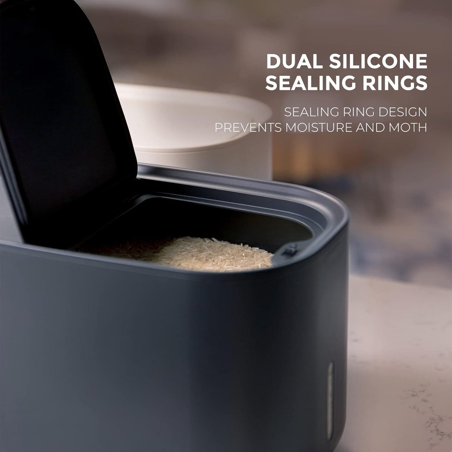 Contenedor de Almacenamiento de Alimentos Zuutii 5kg Gris