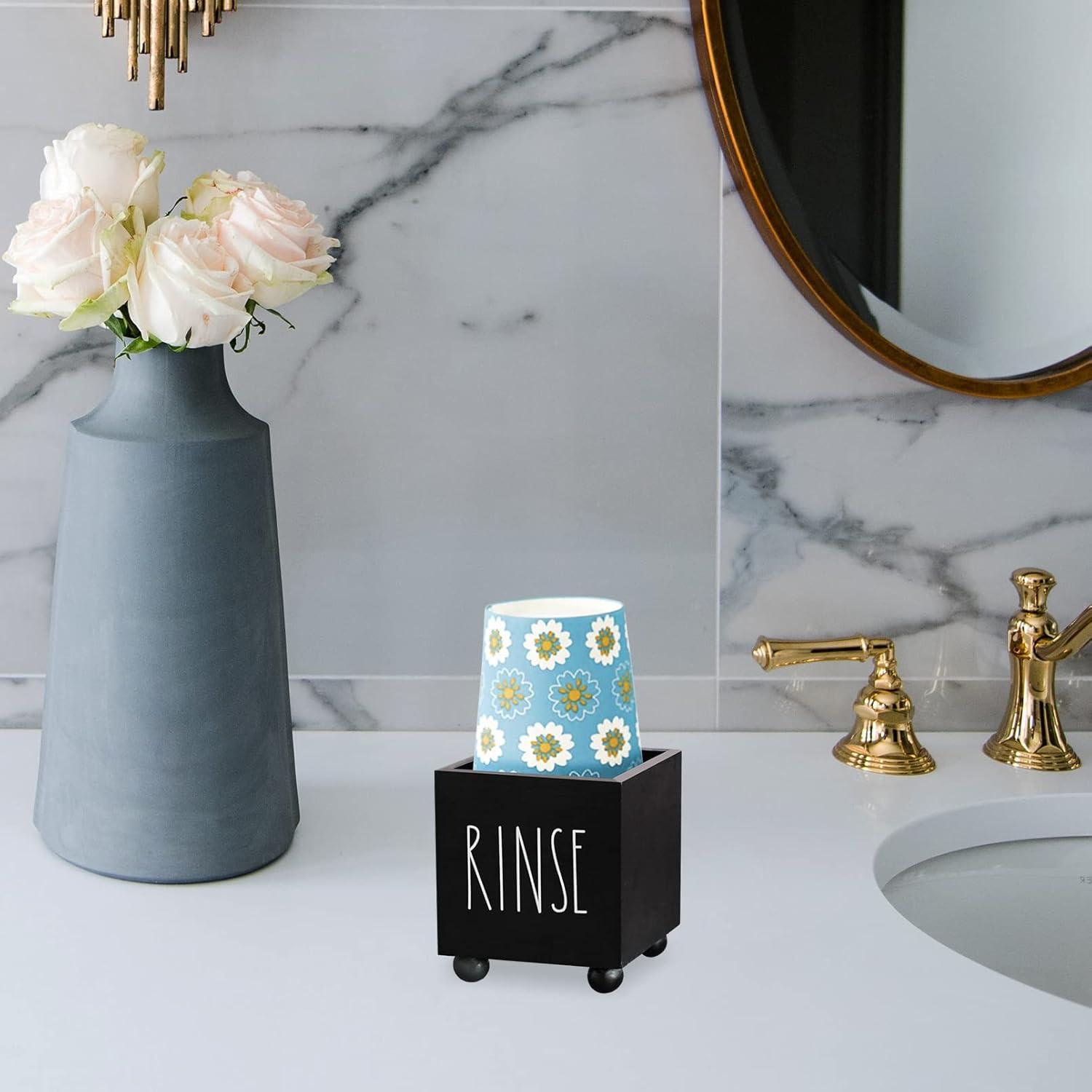 Dispensador de Tazas de Papel CHONIC Negro 3.7x4.5cm Farmhouse