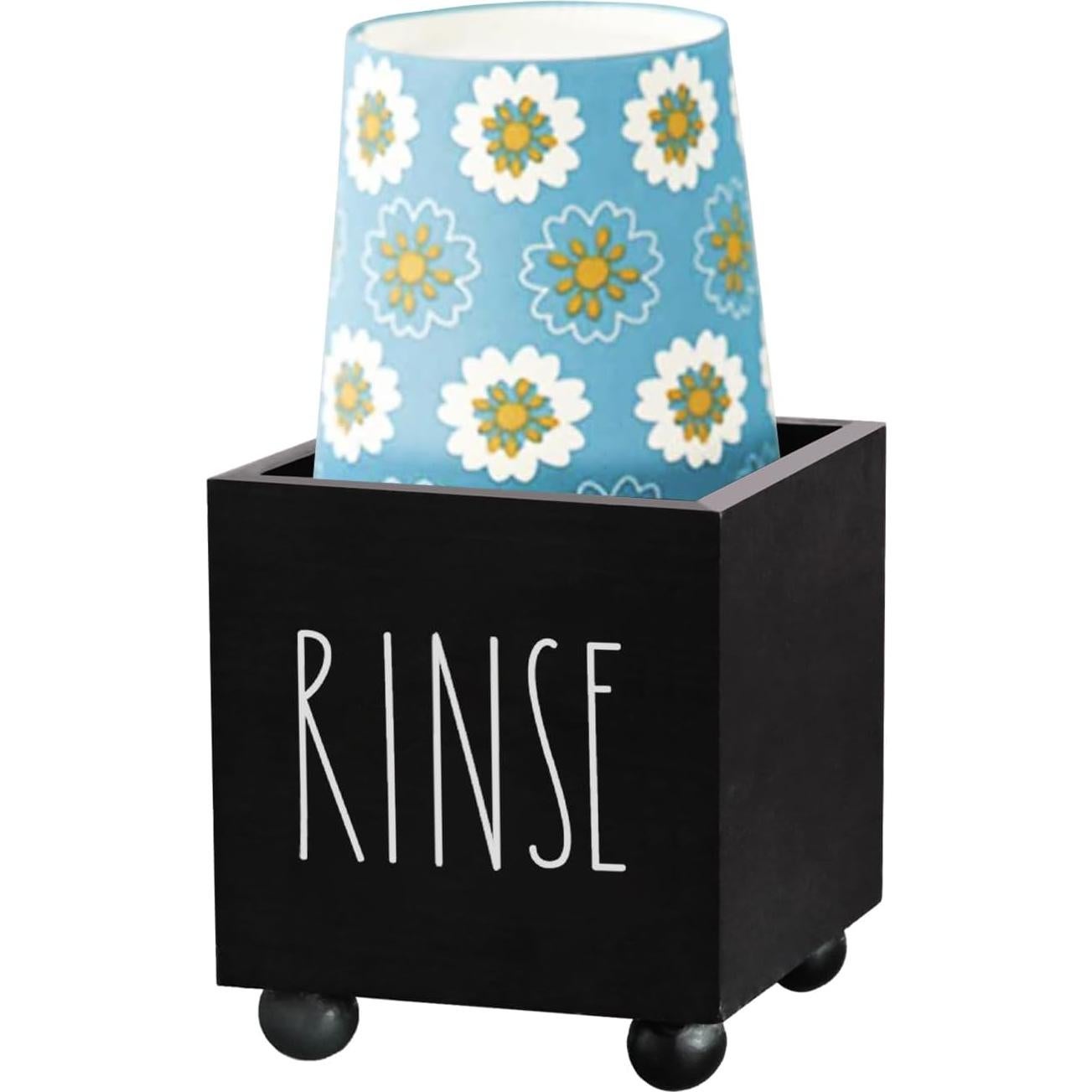 Dispensador de Tazas de Papel CHONIC Negro 3.7x4.5cm Farmhouse