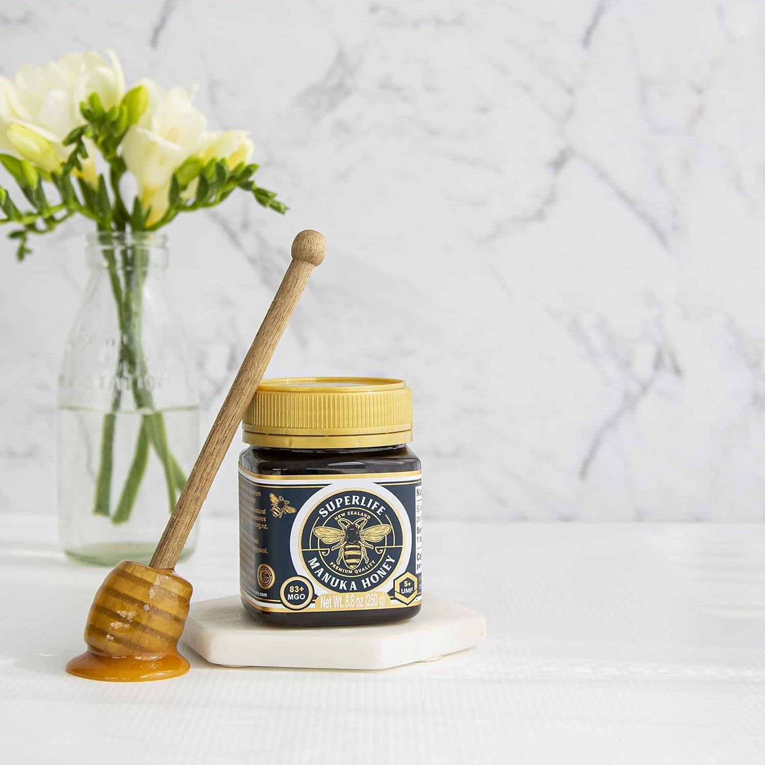 Miel de Manuka SuperLife MGO 83+ UMF 5% 250g Cruda y Pura