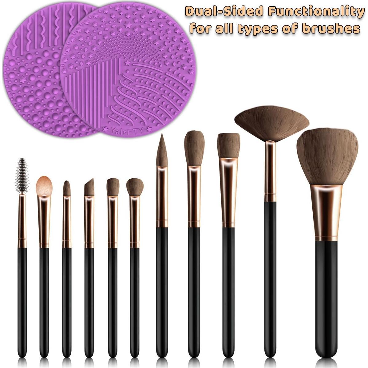 Limpiador de Brochas de Maquillaje YalsFTY Doble Cara 10cm