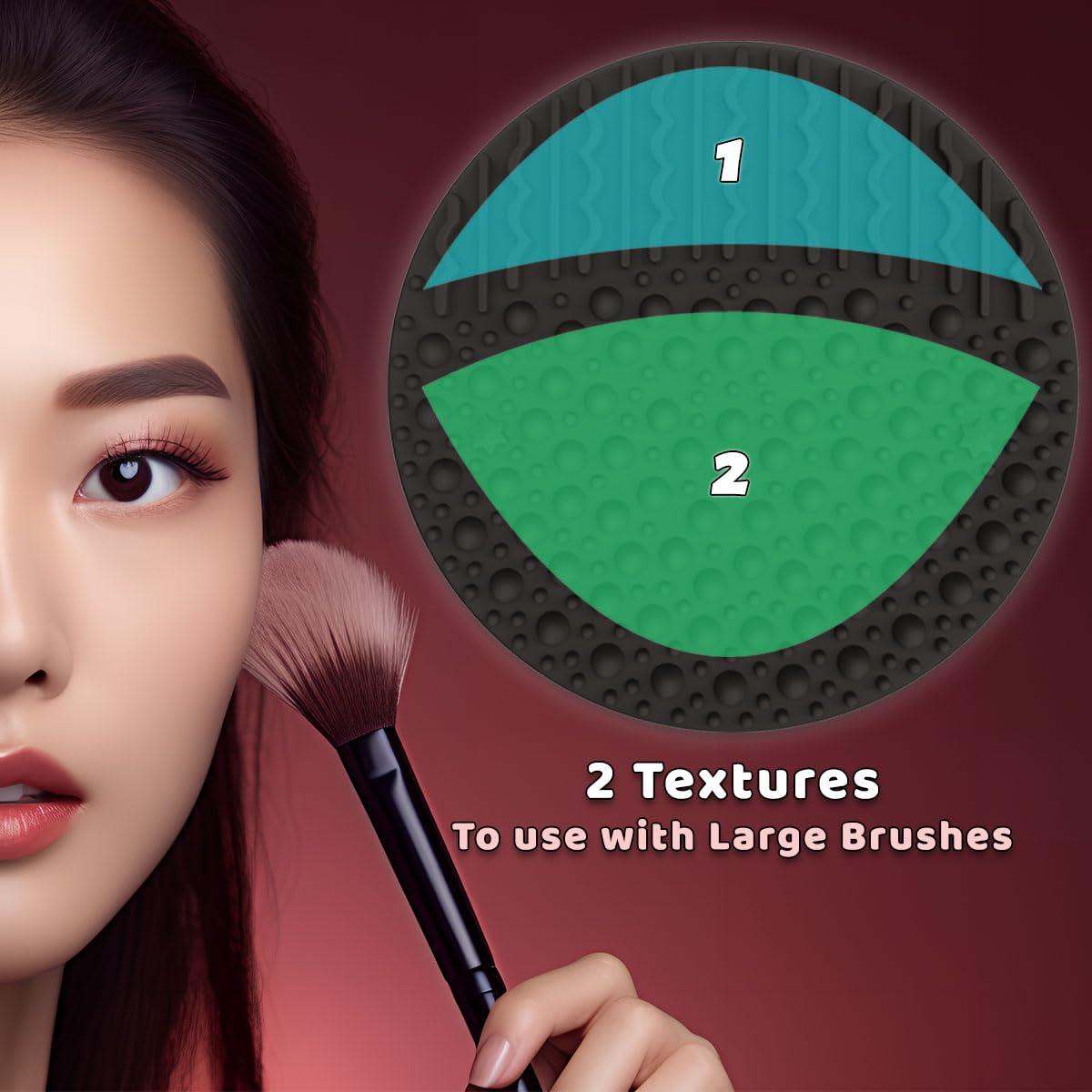 Limpiador de Brochas de Maquillaje YalsFTY Doble Cara 10cm