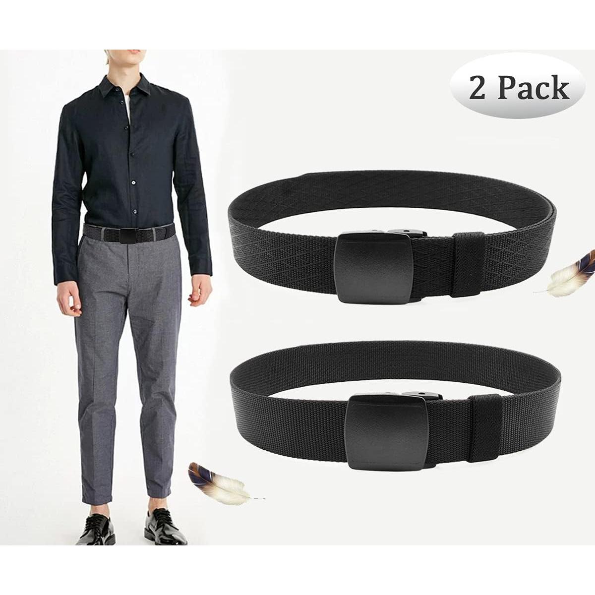 Cinturón Táctico Nylon WYuZe 2 Pack 3.81 cm Ajustable