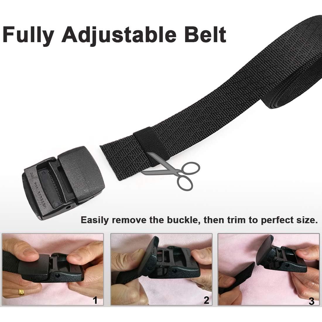 Cinturón Táctico Nylon WYuZe 2 Pack 3.81 cm Ajustable