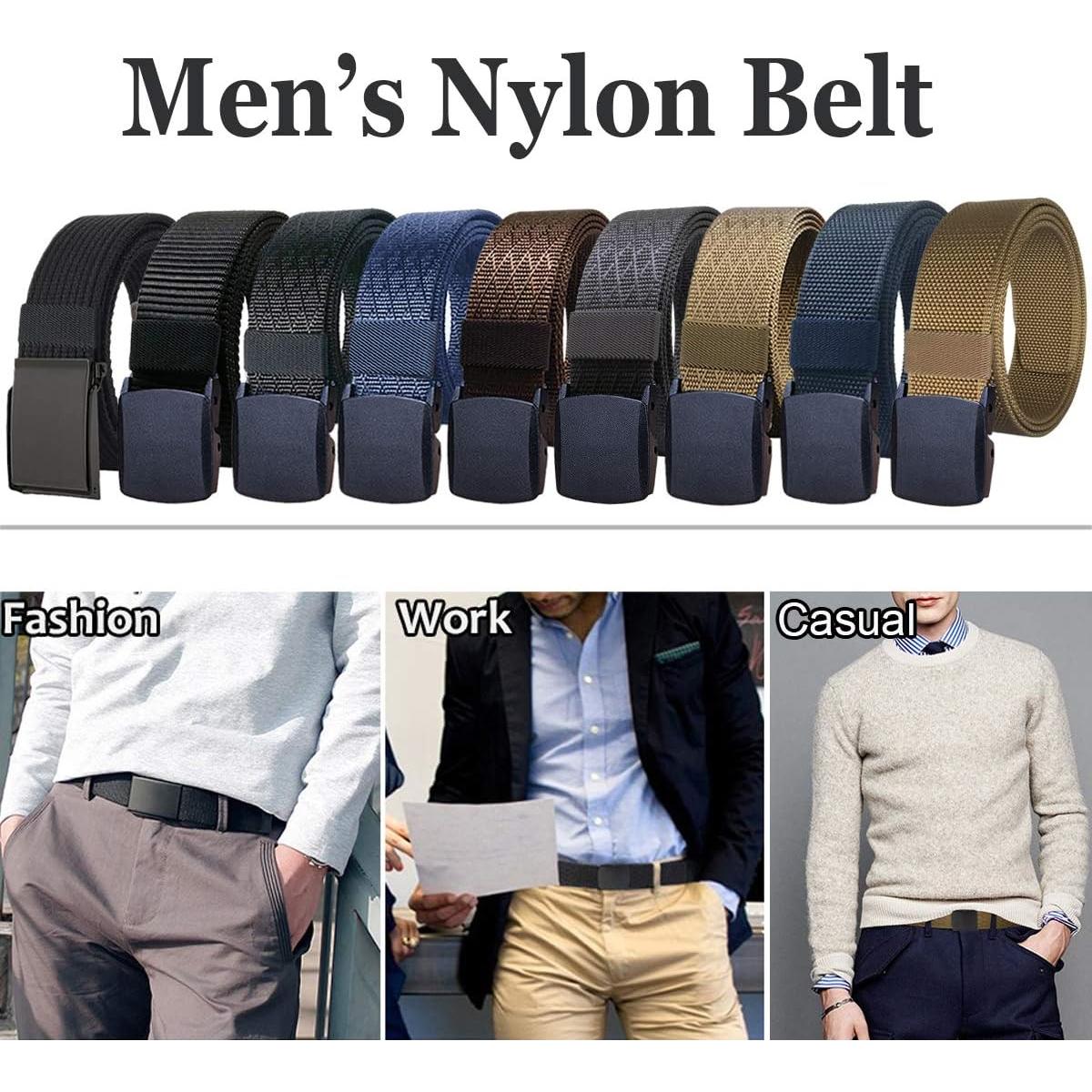 Cinturón Táctico Nylon WYuZe 2 Pack 3.81 cm Ajustable