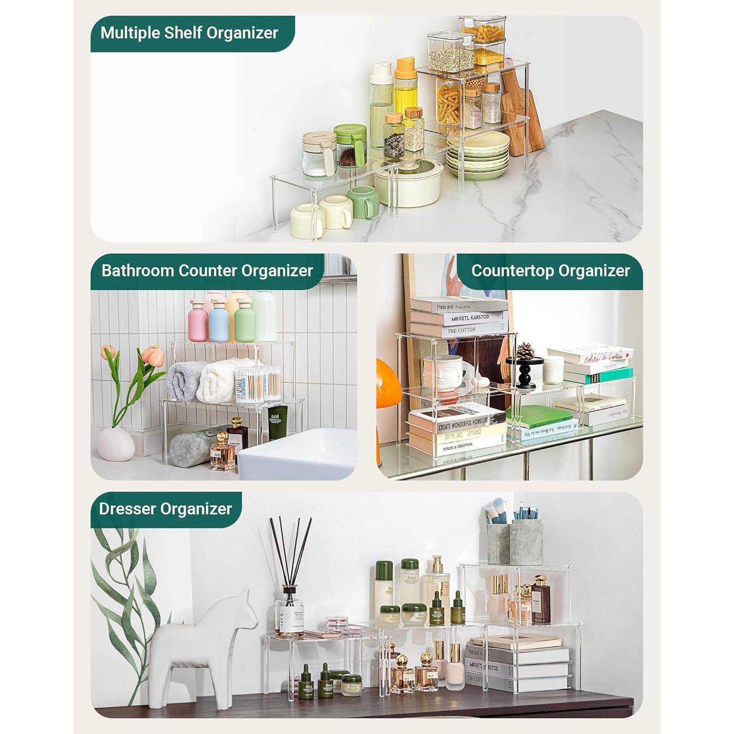 Juego de 2 Organizadores de Gabinete Acrílico Bobomoment