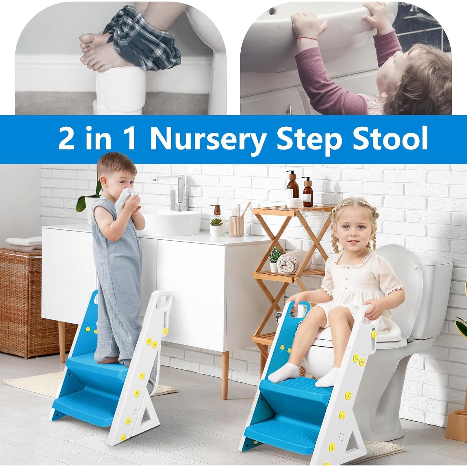 Asiento de Entrenamiento para Baño Plegable BB-100 Azul