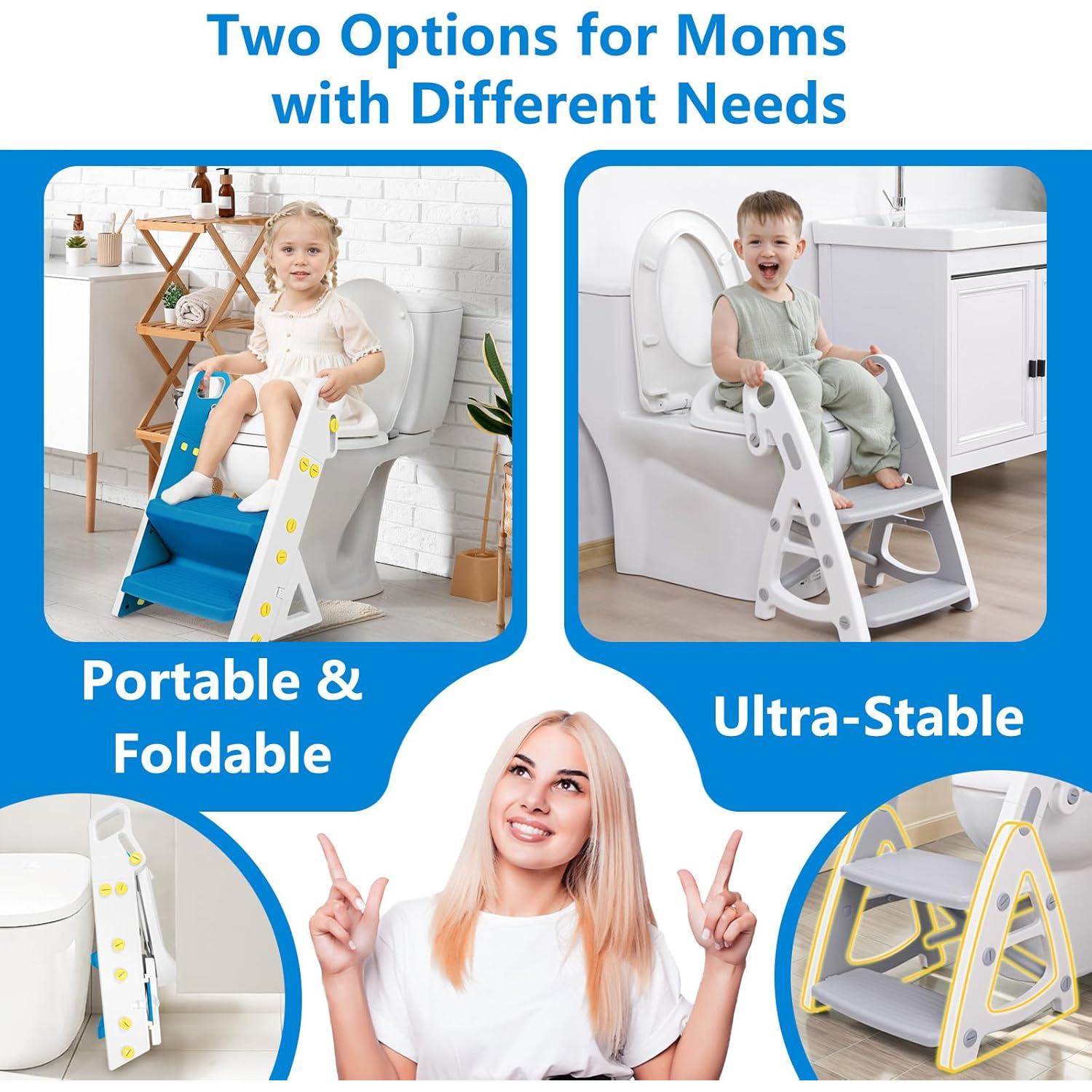 Asiento de Entrenamiento para Baño Plegable BB-100 Azul