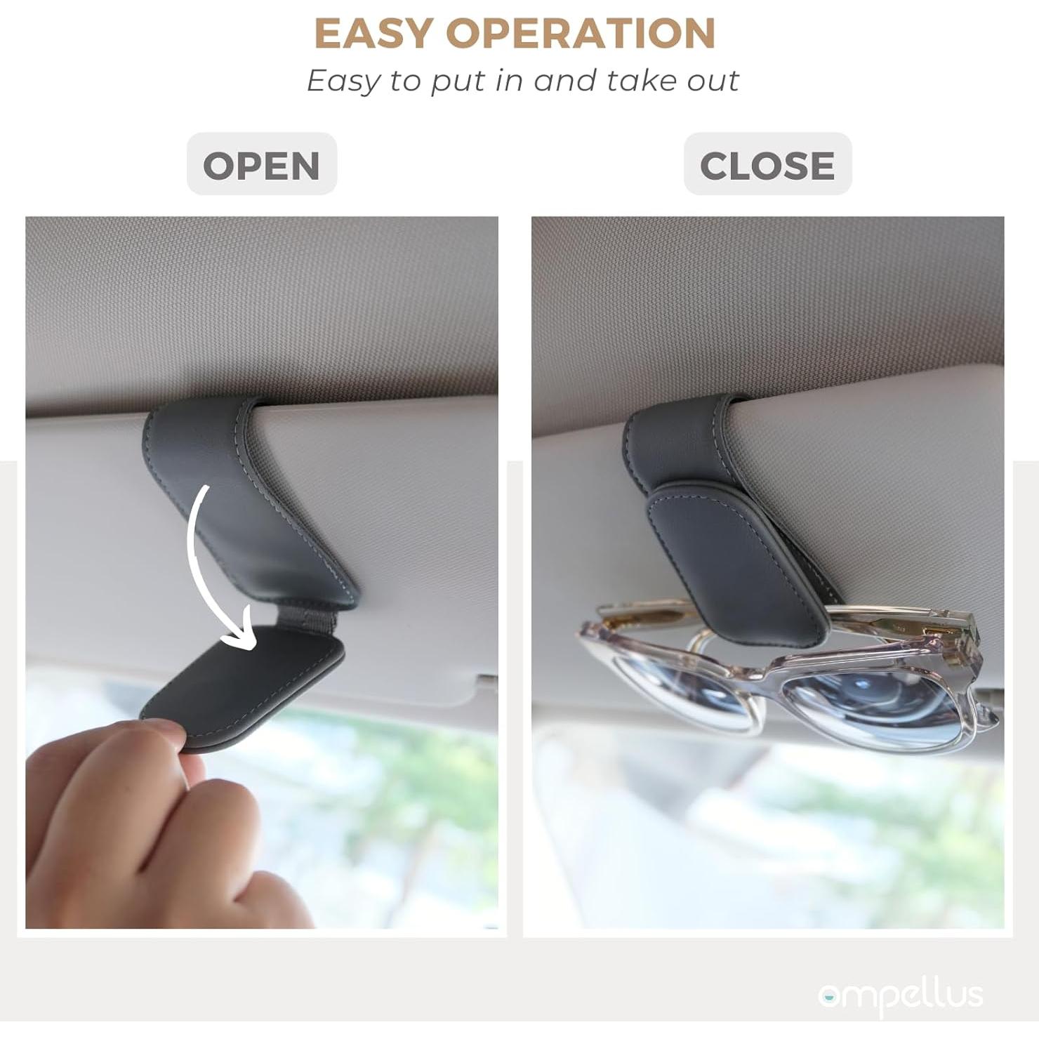Soporte Magnético de Cuero PU Ompellus para Gafas de Sol