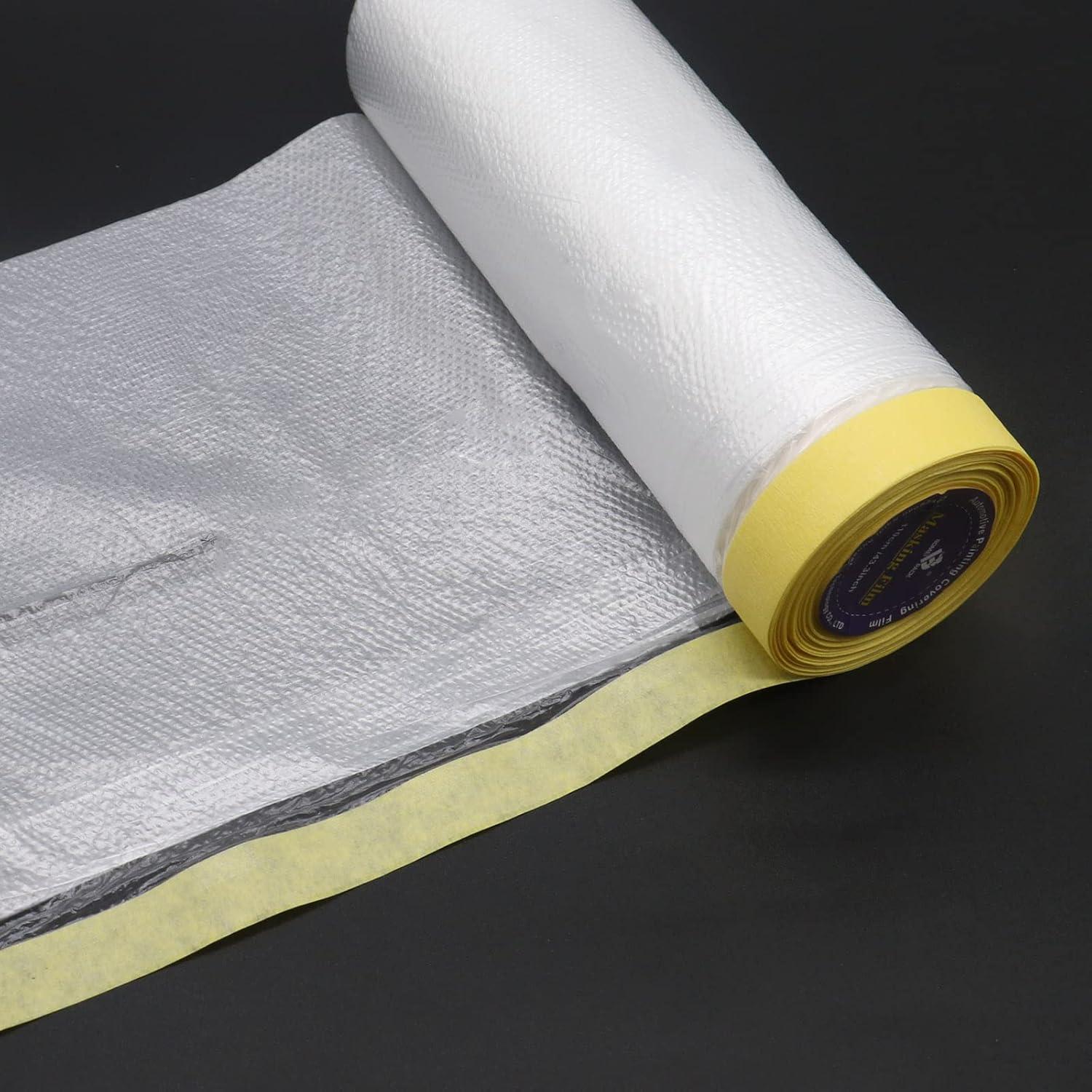 BOMEI Película de Enmascarar Pre-Cinta 150cm x 20.12m - 2 Rollos