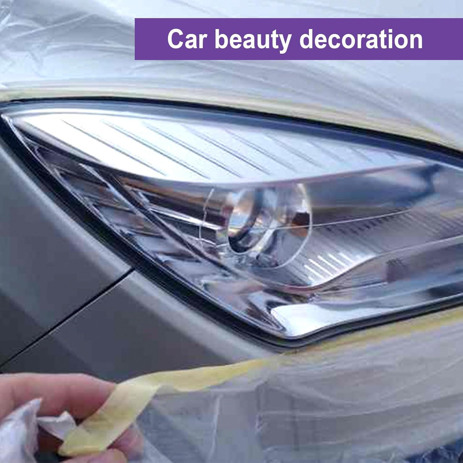 BOMEI Película de Enmascarar Pre-Cinta 150cm x 20.12m - 2 Rollos