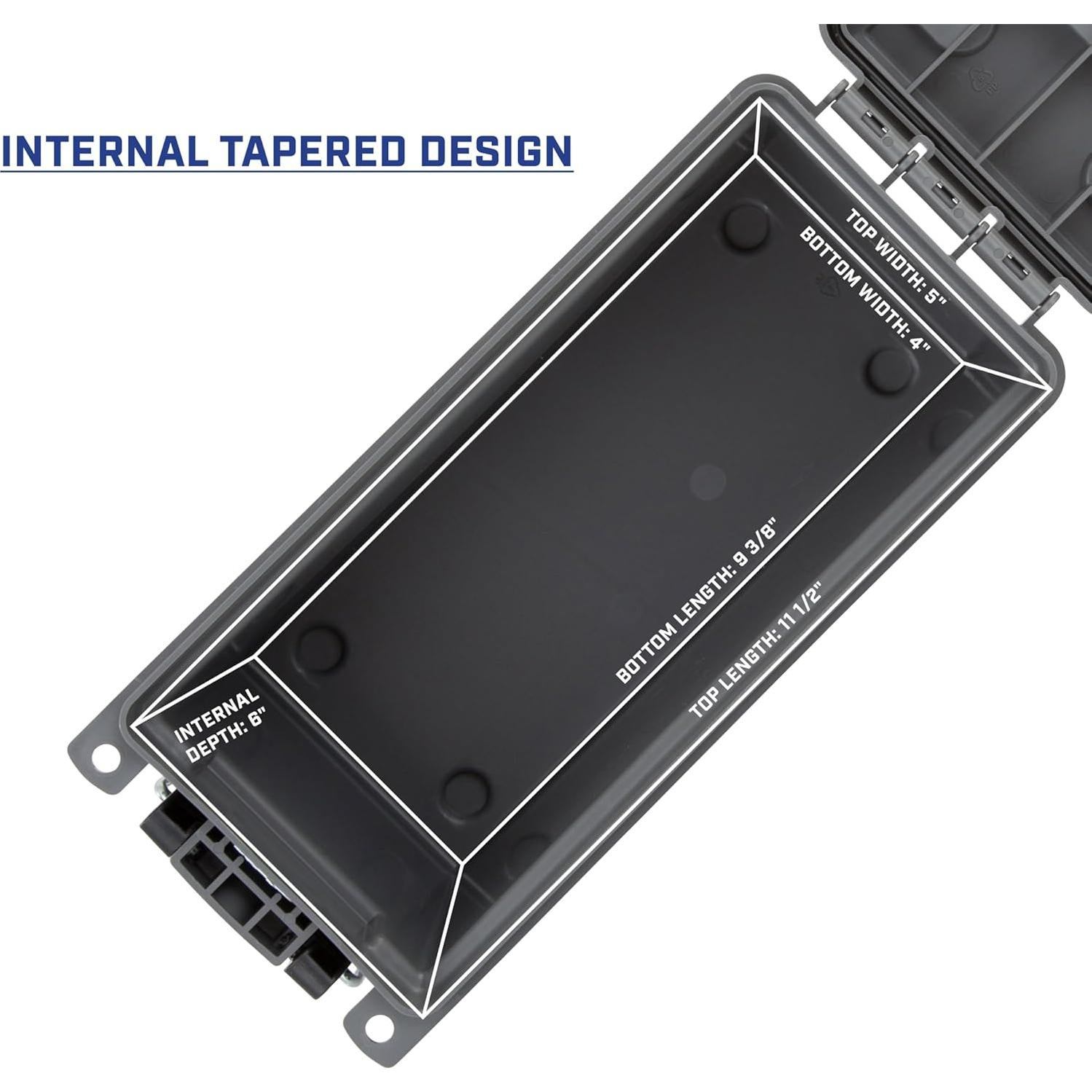 Caja de Almacenamiento Sheffield 12628, Gris, Resistente al Agua