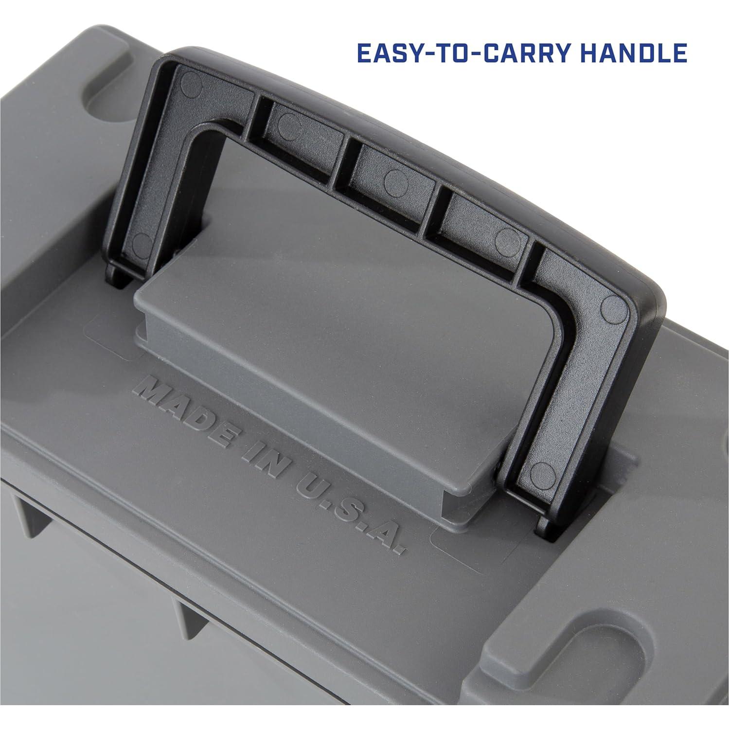 Caja de Almacenamiento Sheffield 12628, Gris, Resistente al Agua