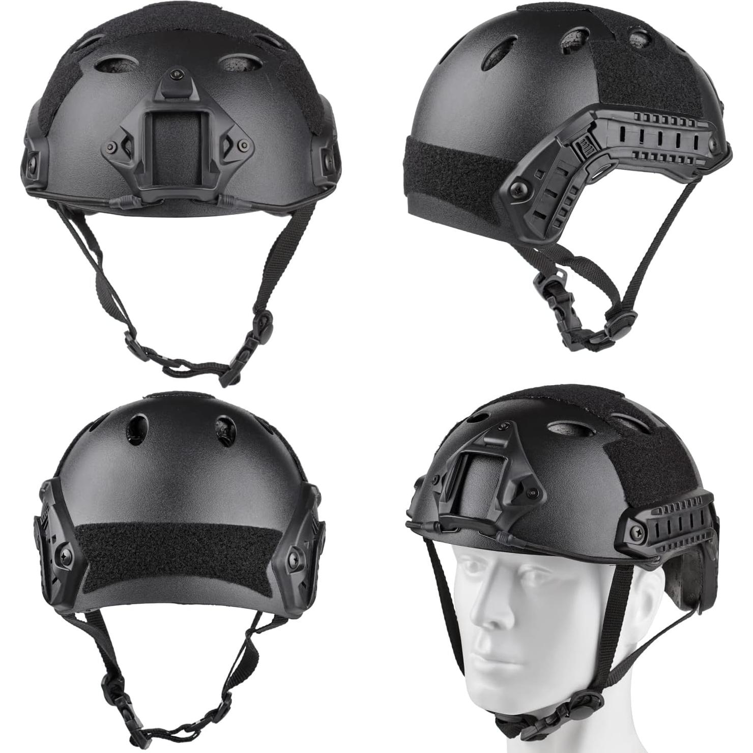 Casco Táctico VPZenar con Máscara Completa y Gafas