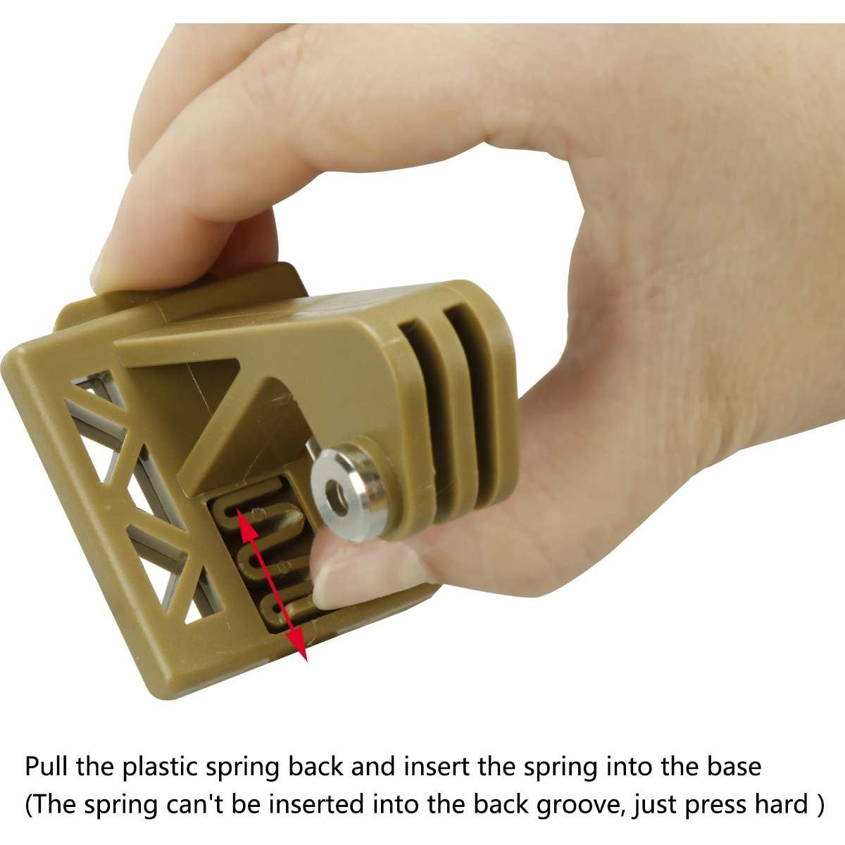 Soporte de Casco Táctico AOUTACC para GoPro Negro