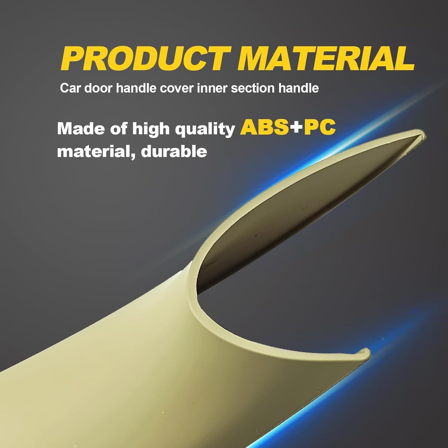 Cubierta de Mango de Puerta Interior SYudwen Beige para BMW