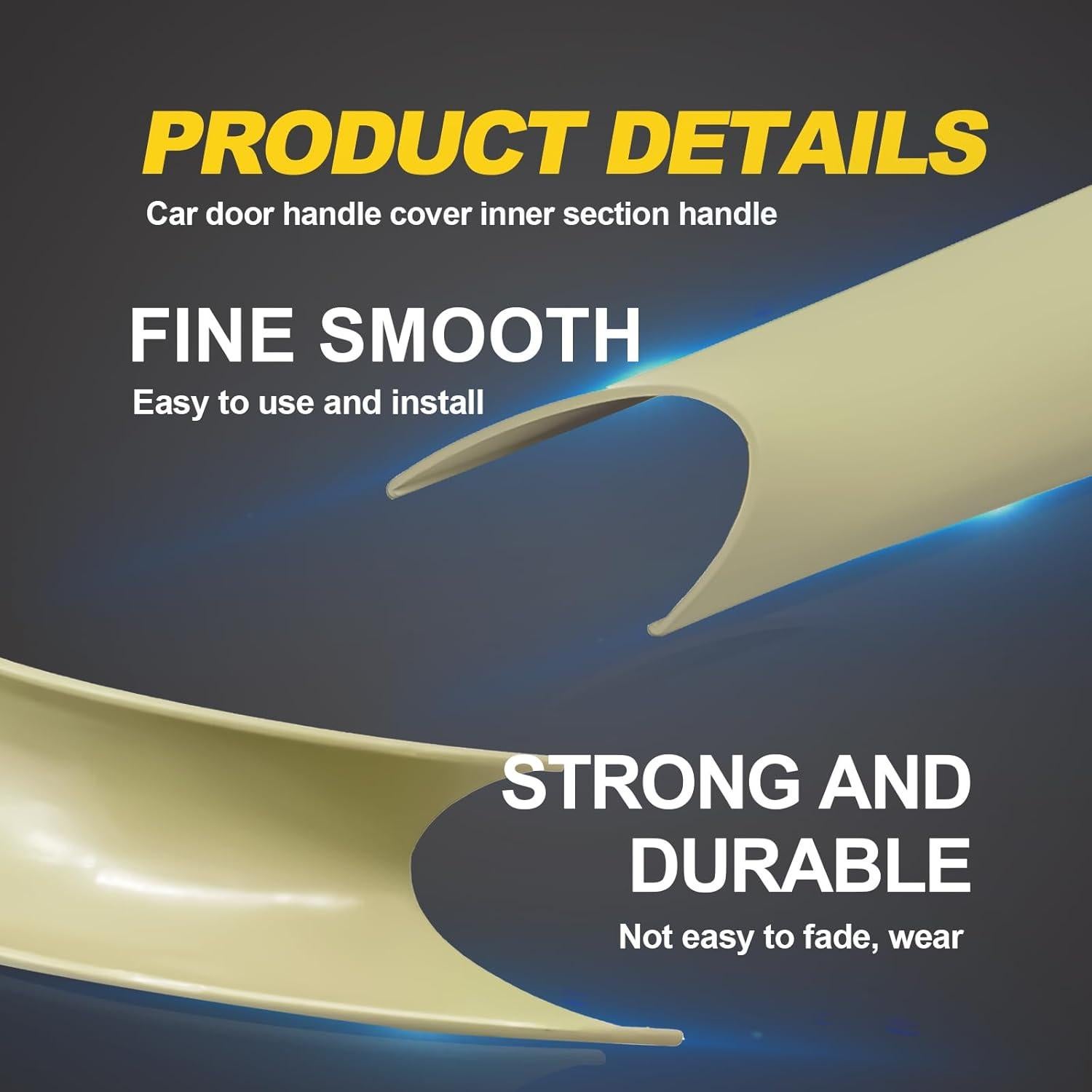 Cubierta de Mango de Puerta Interior SYudwen Beige para BMW