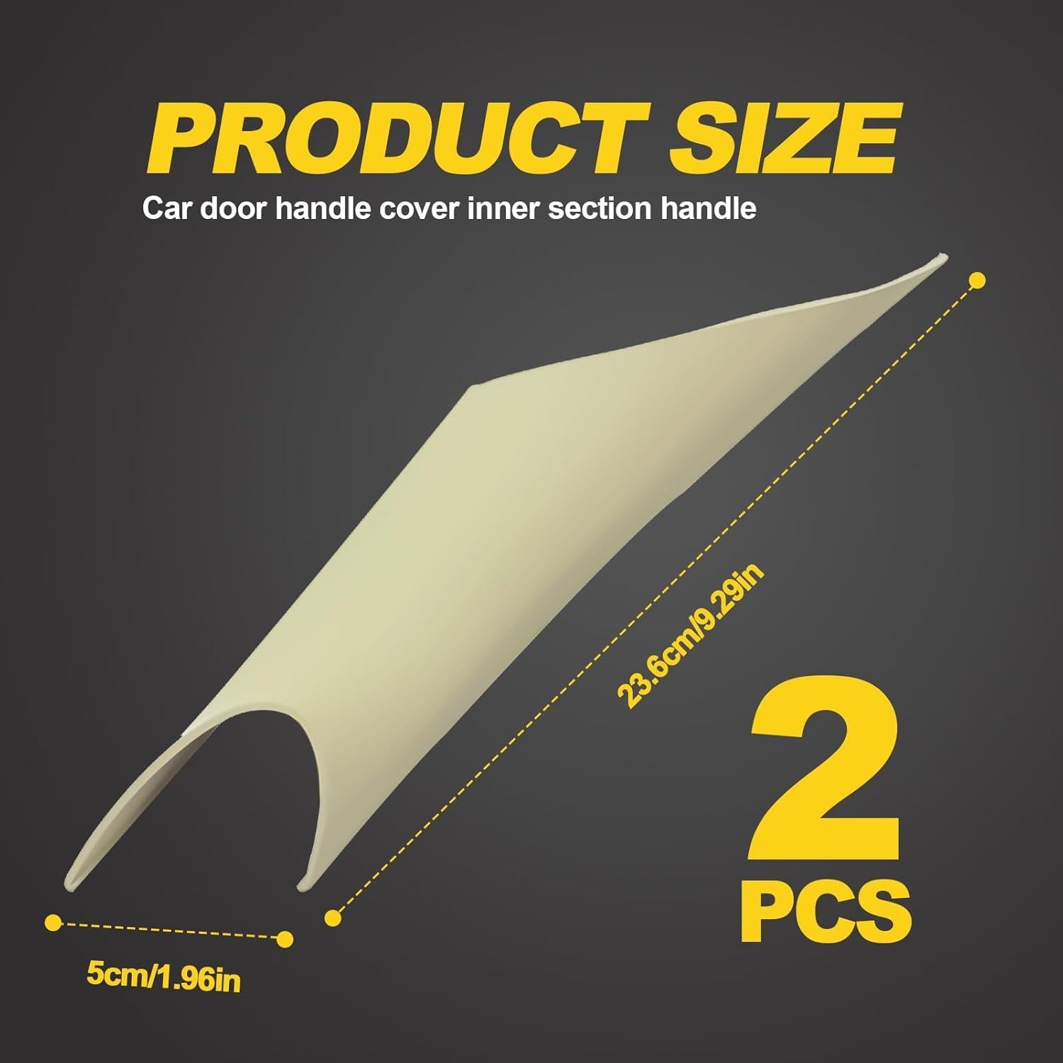 Cubierta de Mango de Puerta Interior SYudwen Beige para BMW