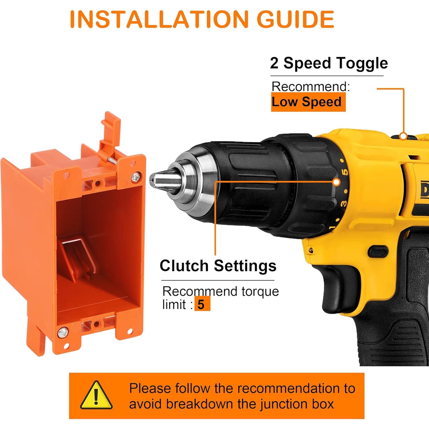 Caja de Salida Eléctrica CLOUDY BAY 3 Paquete 14 Pulgadas Cúbicas