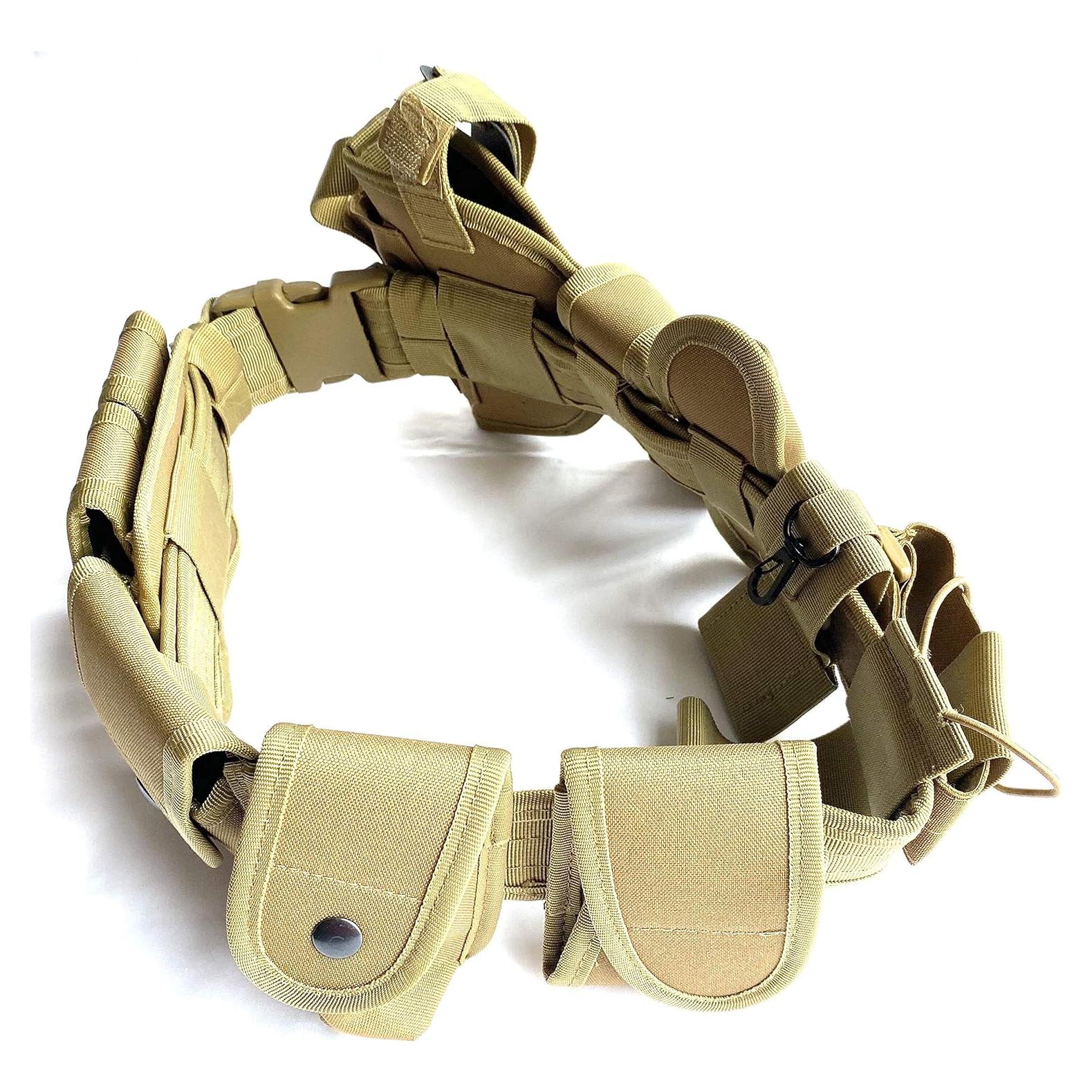 Cinturón Táctico Bargain Crusader Ajustable 9 Bolsillos