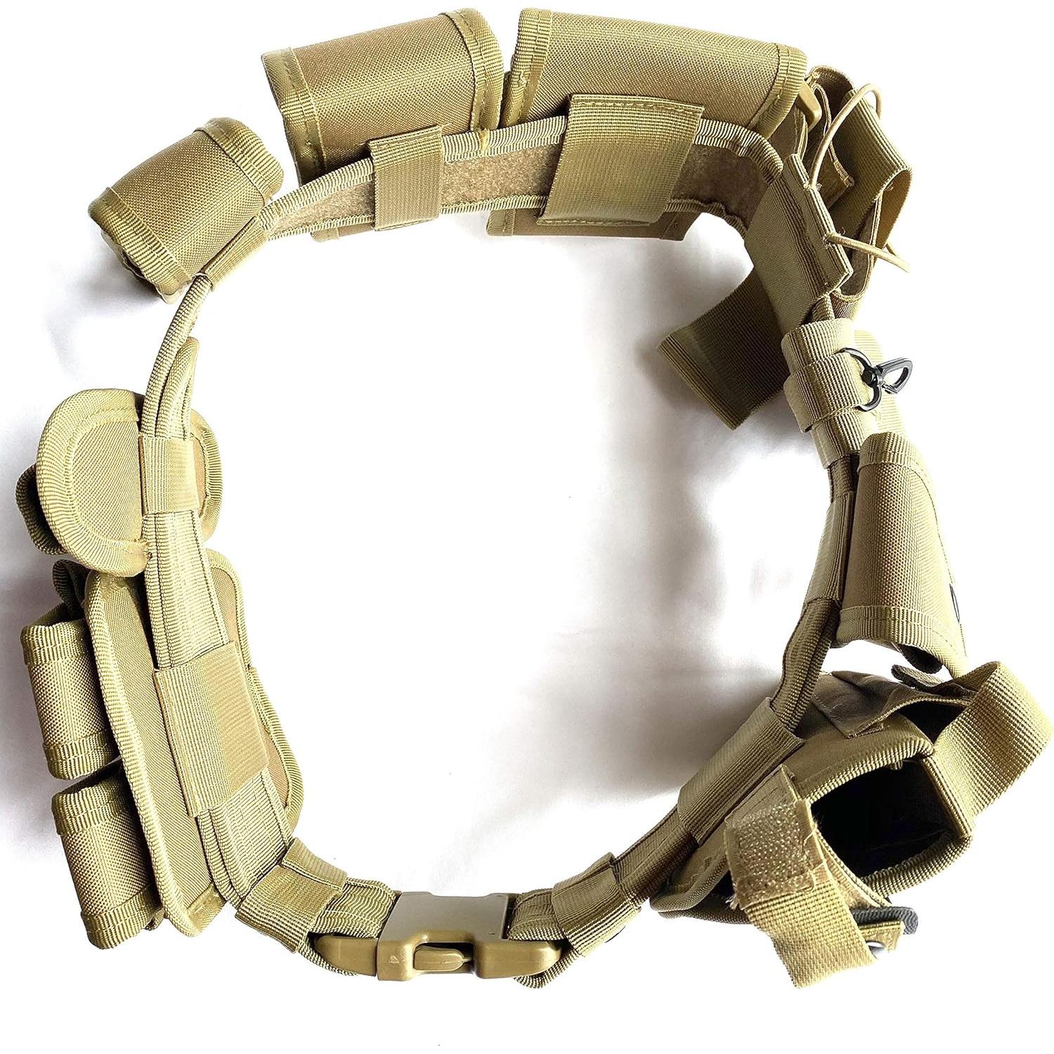 Cinturón Táctico Bargain Crusader Ajustable 9 Bolsillos