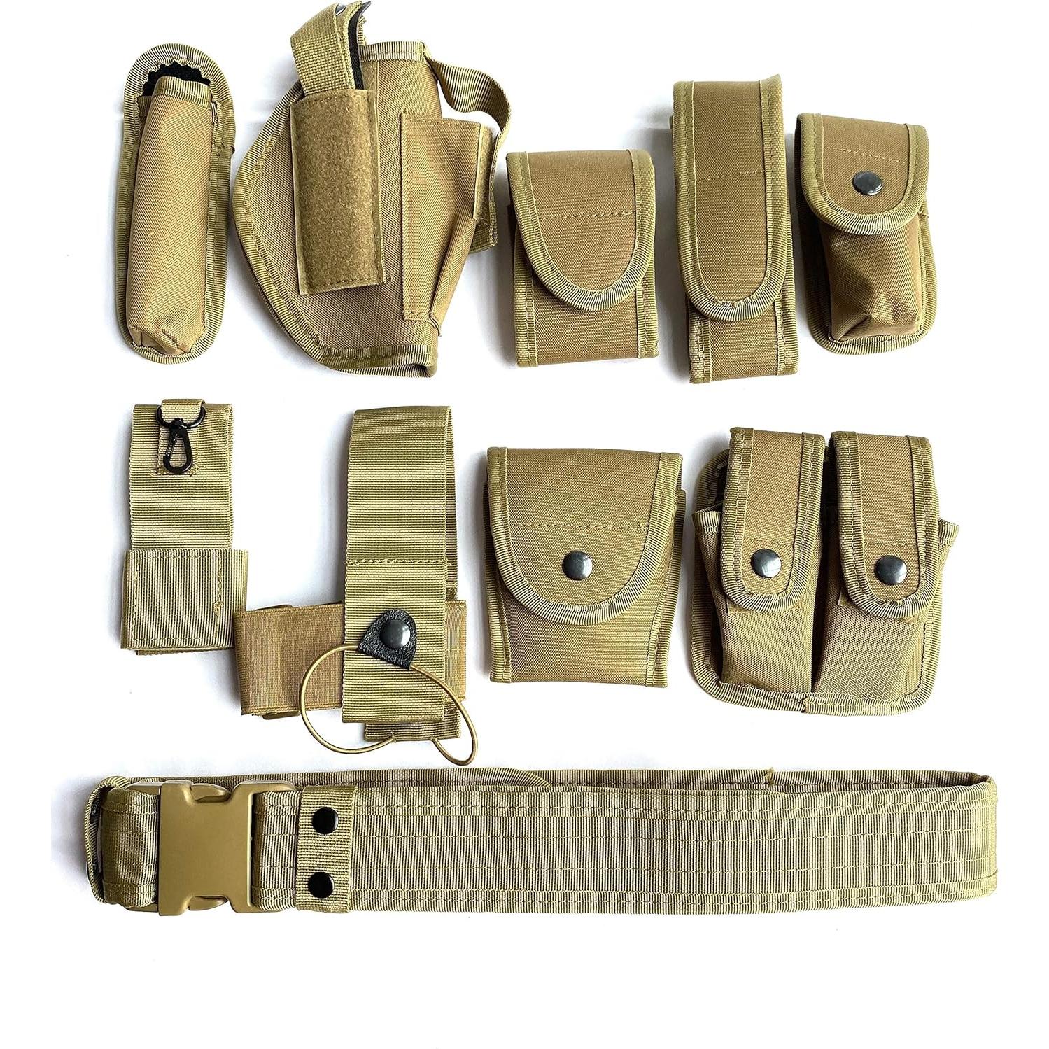 Cinturón Táctico Bargain Crusader Ajustable 9 Bolsillos