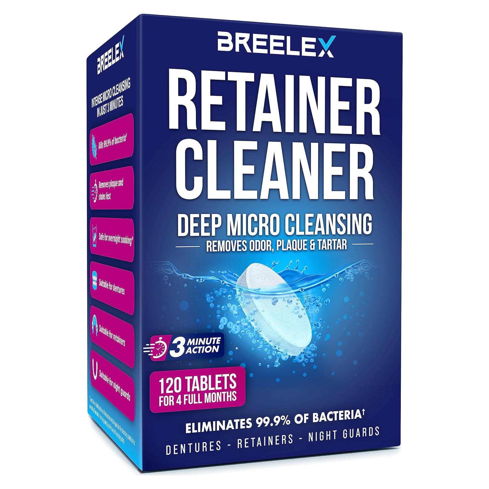 Tabletas Limpiadoras de Dentaduras Breelex - 120 Tabletas