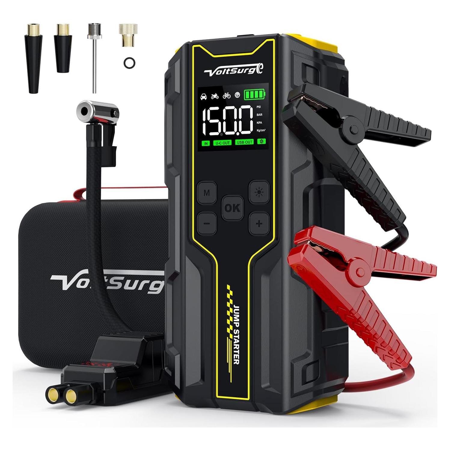 Arrancador de Coche VoltSurge D03 6000A con Compresor 150PSI