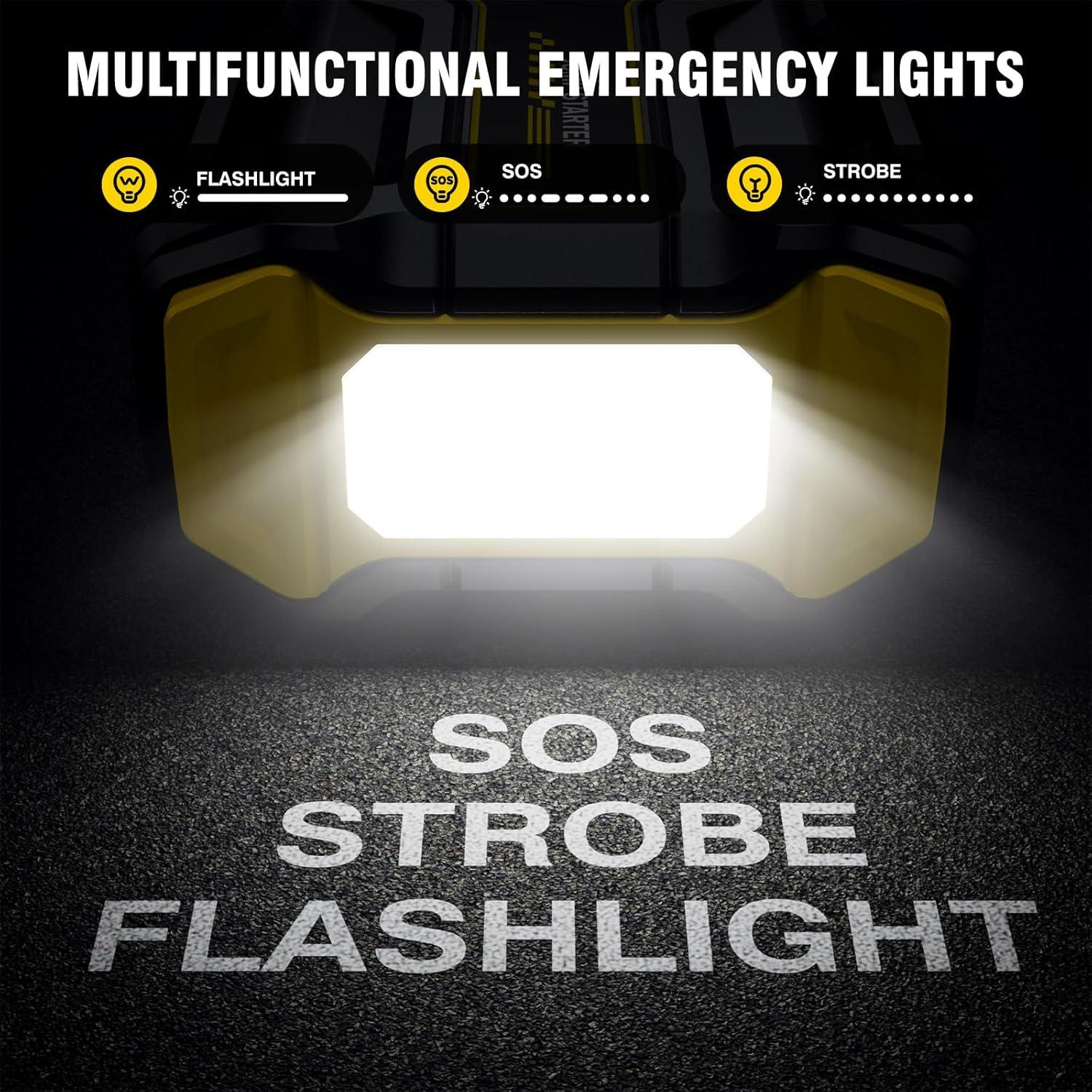 Arrancador de Coche VoltSurge D03 6000A con Compresor 150PSI